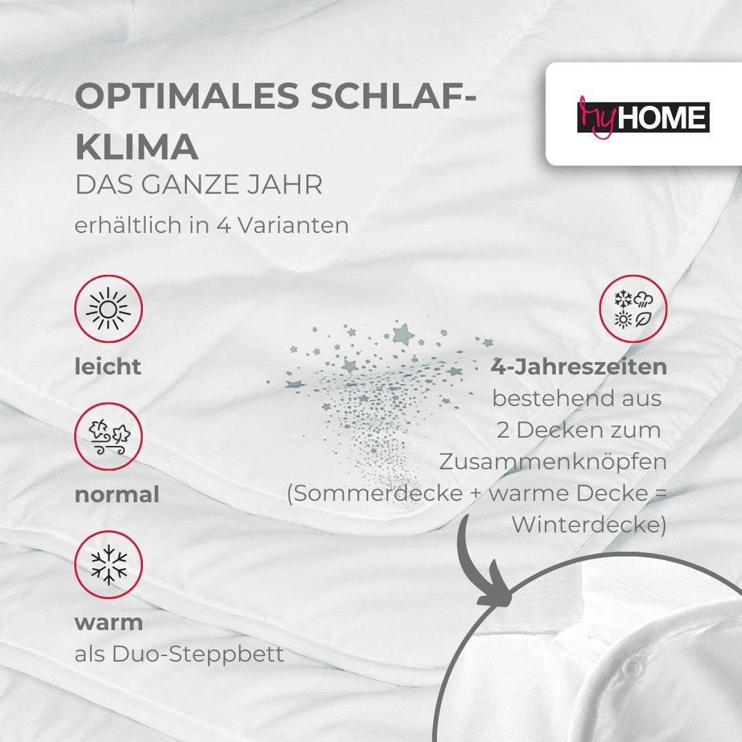 my home Synthetisch dekbed Baca, dekbed 135x200 cm, 155x220 cm en andere maten Licht