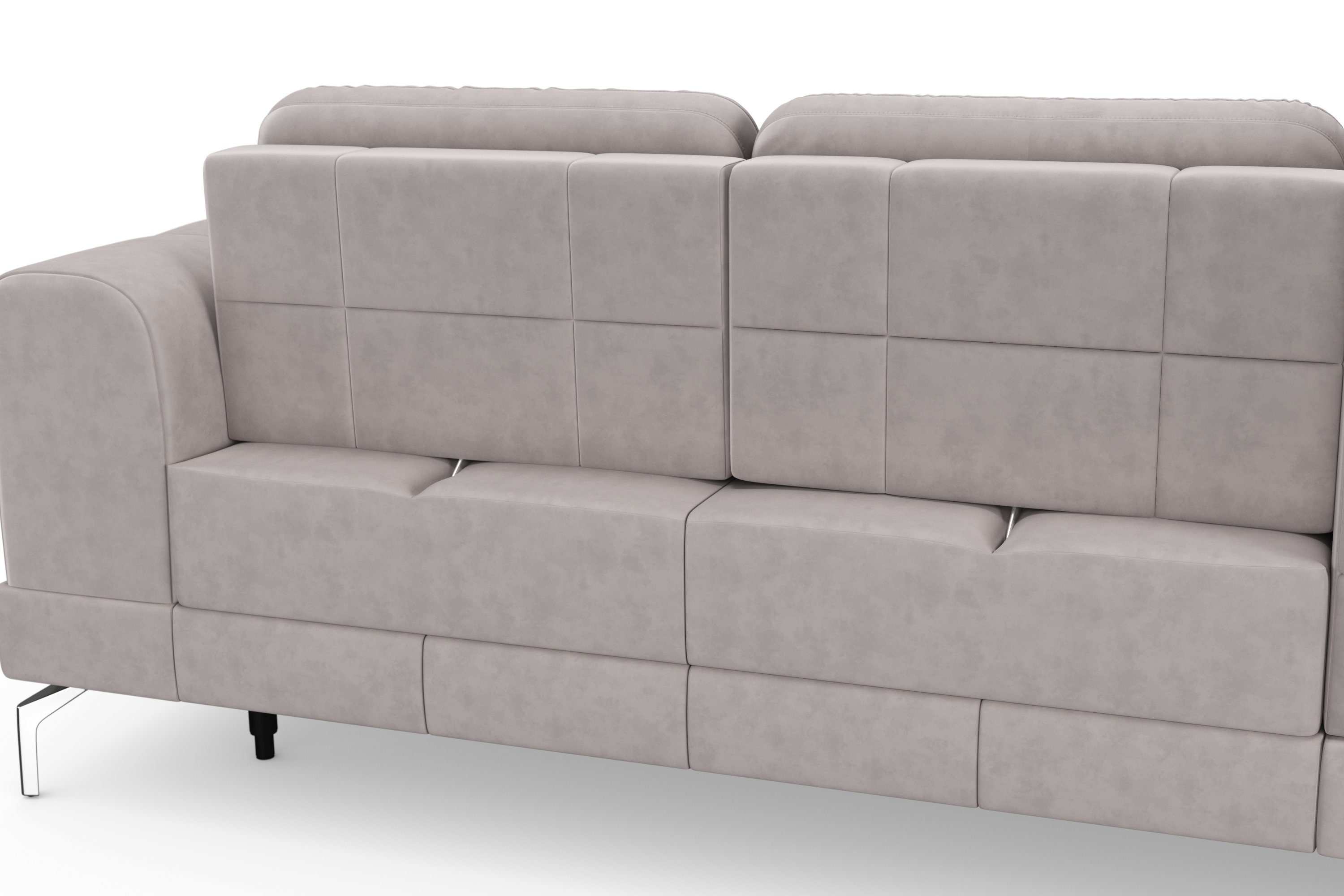 sit&more Hoekbank Bendigo L-vorm inclusief zitdiepteverstelling, bodemvrijheid 15 cm, 2 pootkleuren