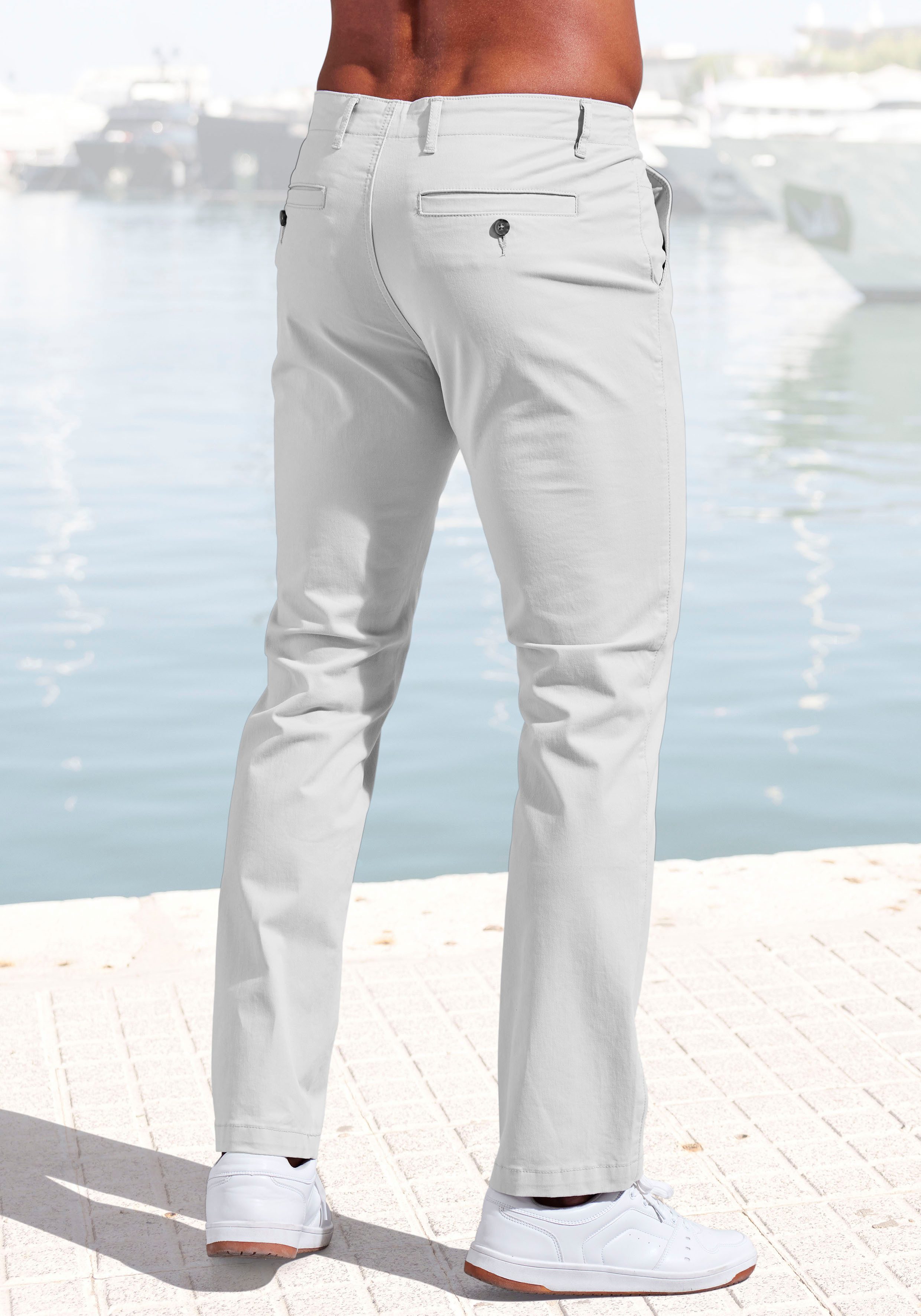John Devin Chino Regular fit elastische katoenkwaliteit