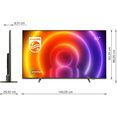 philips led-tv 65pus8106-12, 164 cm - 65 ", 4k ultra hd, android tv | smart tv, ambilight langs 3 randen zilver