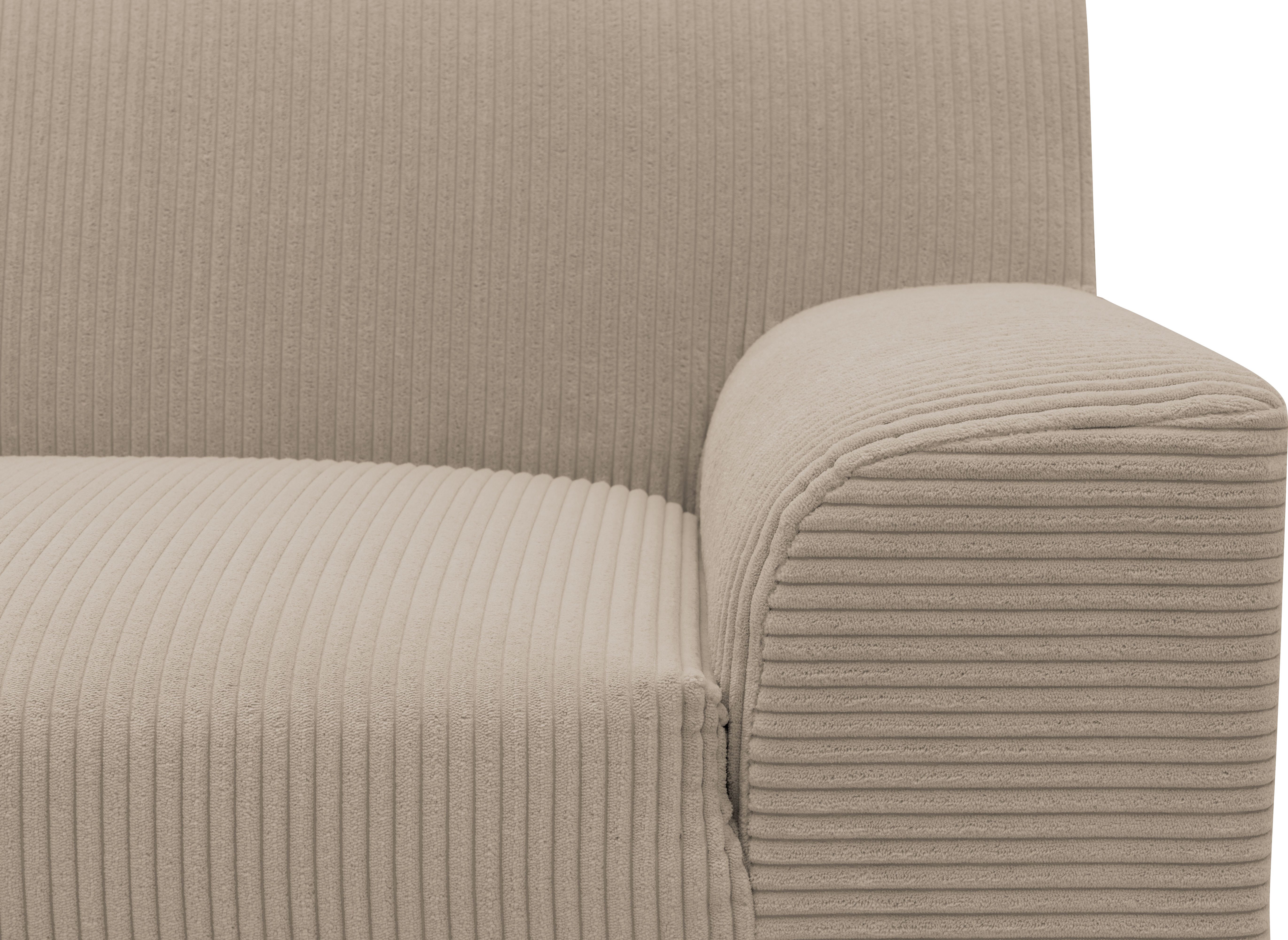 DOMO collection Hoekbank Turah 2, L-Form, Cord oder Luxus-Microfaser, komfortabler Federkern B/D/H: 241/146/79 cm, incl. sierkussen, optioneel met bedfunctie