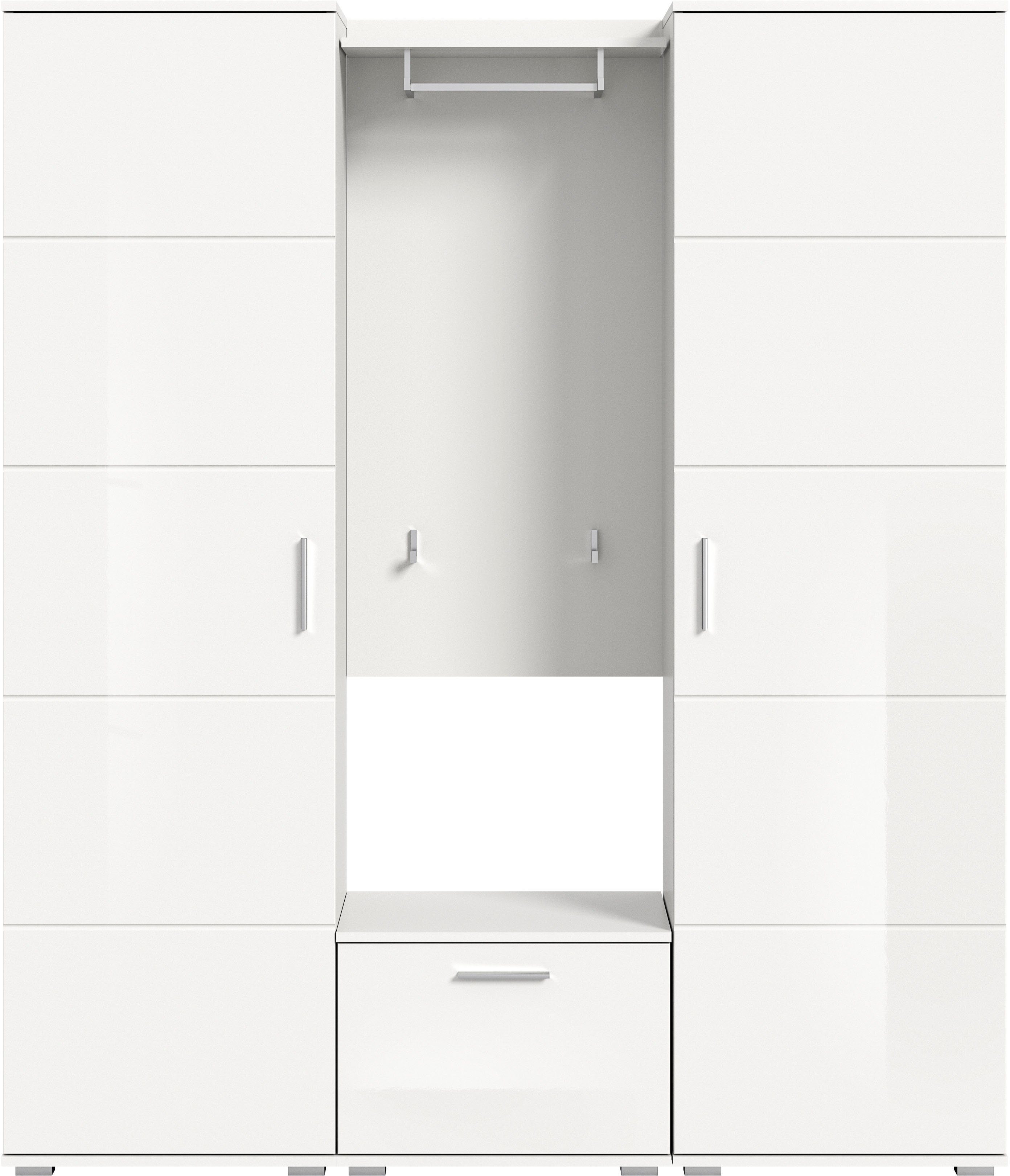 INOSIGN Halmeubelset Valge, Breedte 180 cm inclusief 15 cm typeafstand, 4-delig Set, bestaande uit: (4-delig)