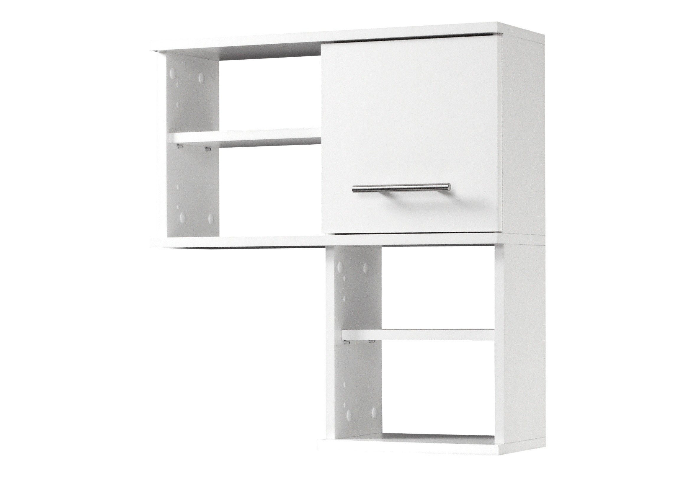 Schildmeyer Wandplank Isola draaibaar rekken & planken maat 60x20,5x65 cm wit