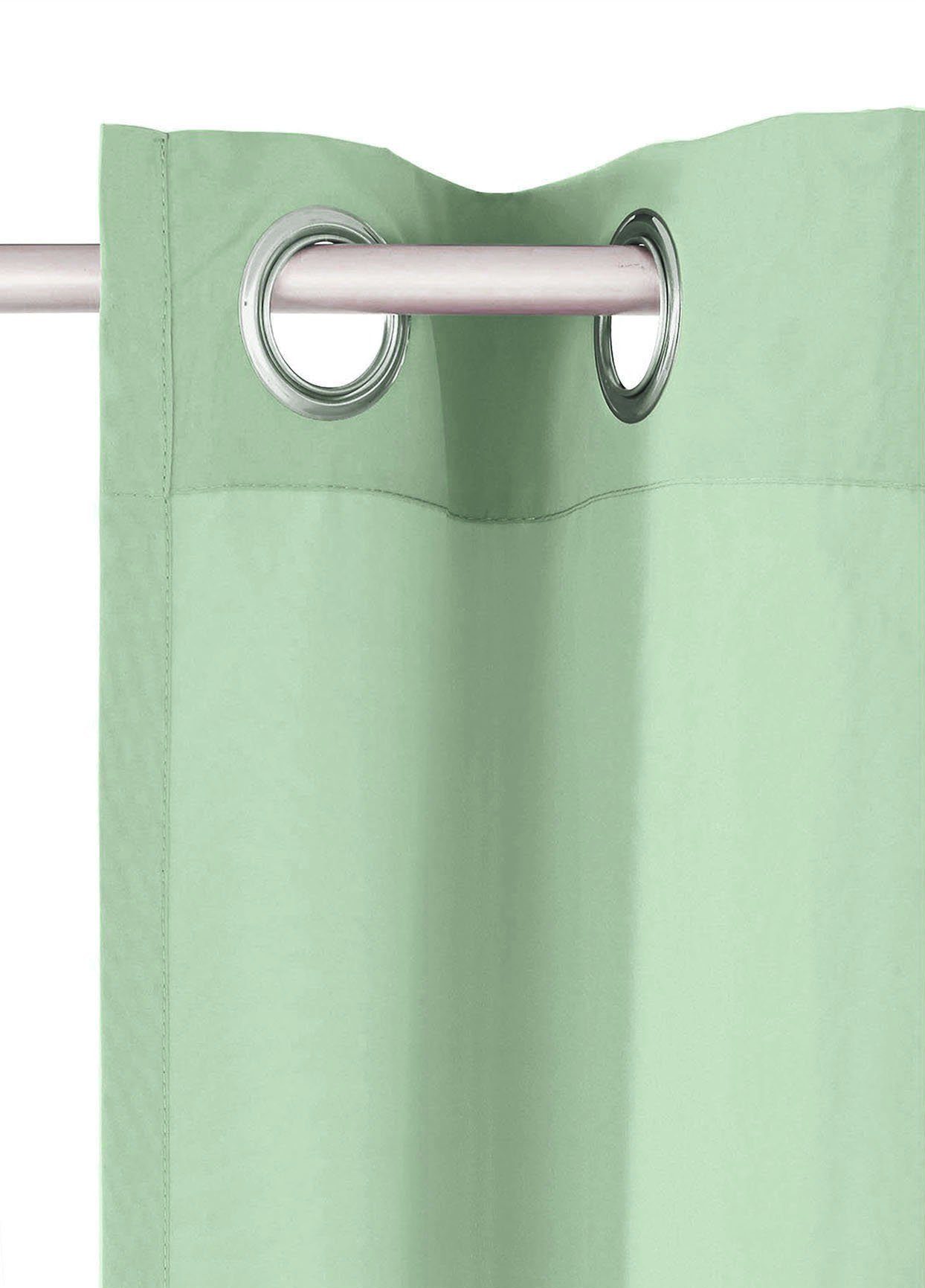Home affaire Gordijn Parry set van 2, ondoorzichtig, monochroom, basic (2 stuks)