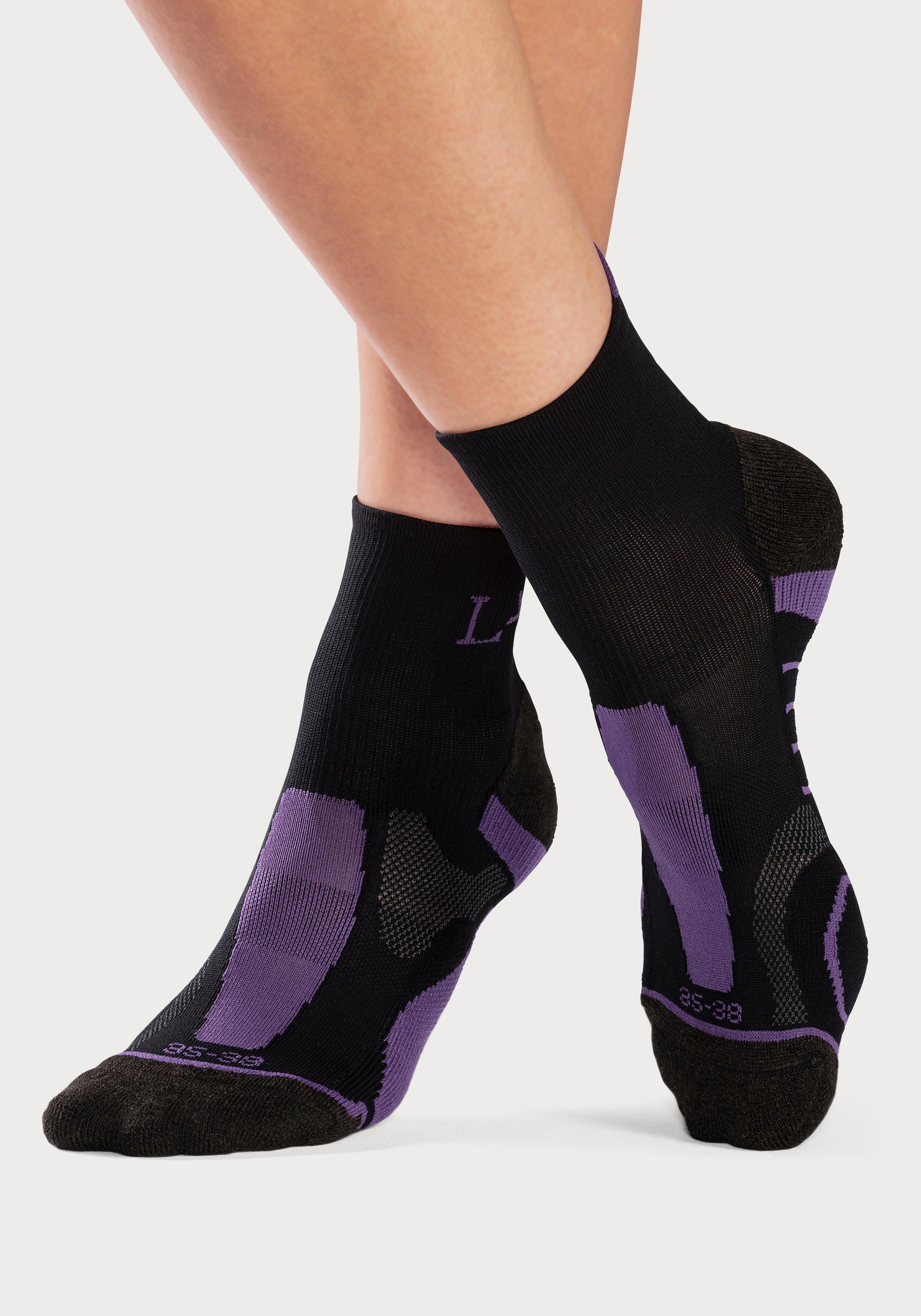 active by Lascana Wandelsokken met versterkte belastingzones (set, 3 paar)