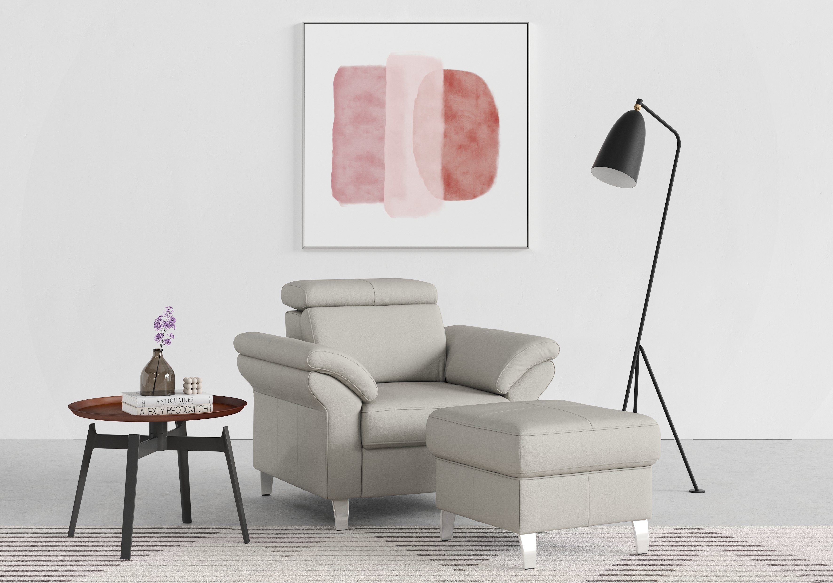 sit&more Fauteuil Arngast met binnenvering en verstelbare hoofdsteun
