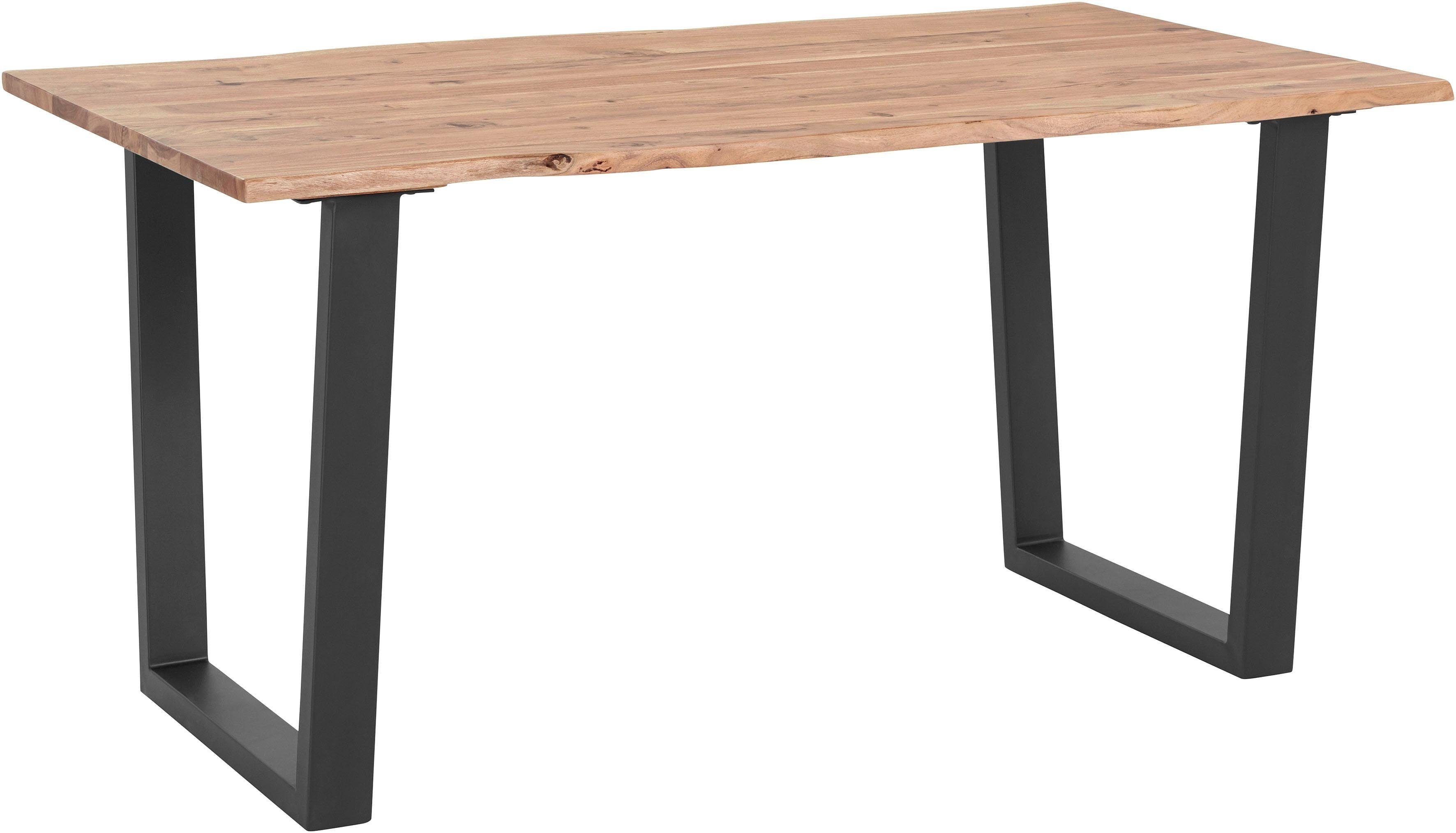 MCA living Eettafel CALABRIA Massief hout in boomstam-look