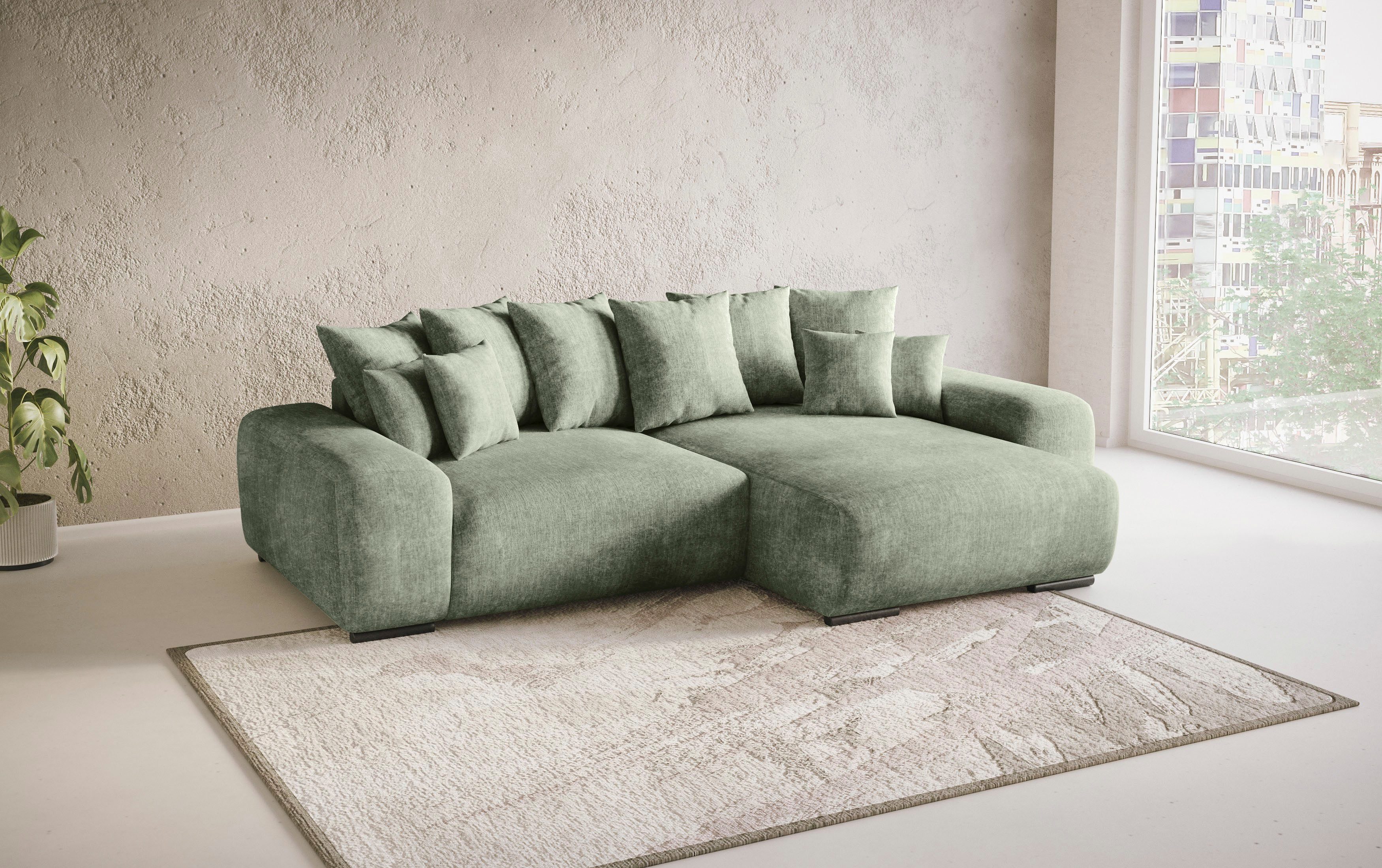 Mr. Couch Hoekbank Sundance II Doorlopende slaper met EasyBett-slaapfunctie, bedlade