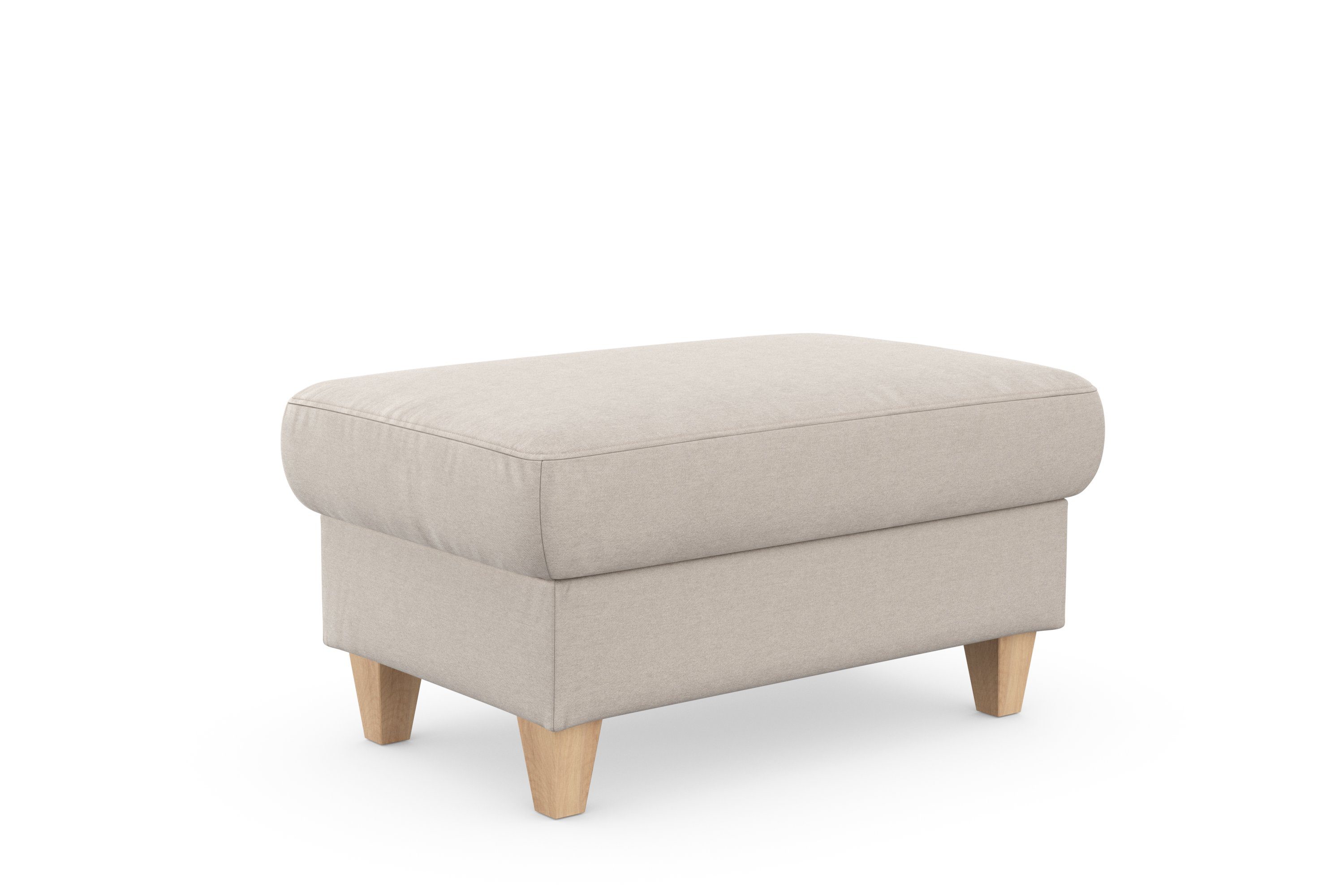 sit&more Hocker met bergruimte Farö met bergruimte en binnenvering en naturelkleurige poten
