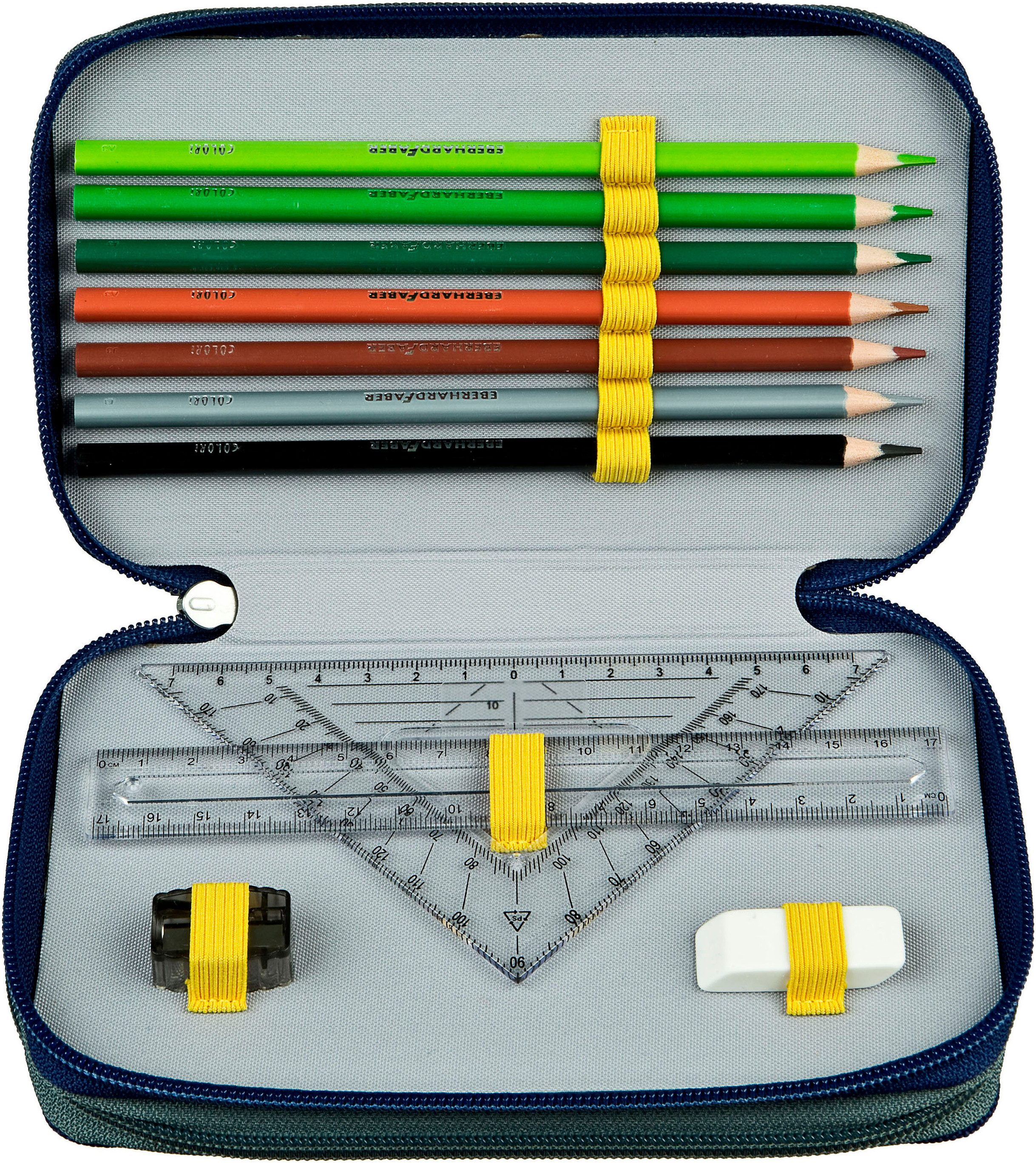 Scooli Etui Tripledecker, Harry Potter gevuld, inclusief geodriehoek