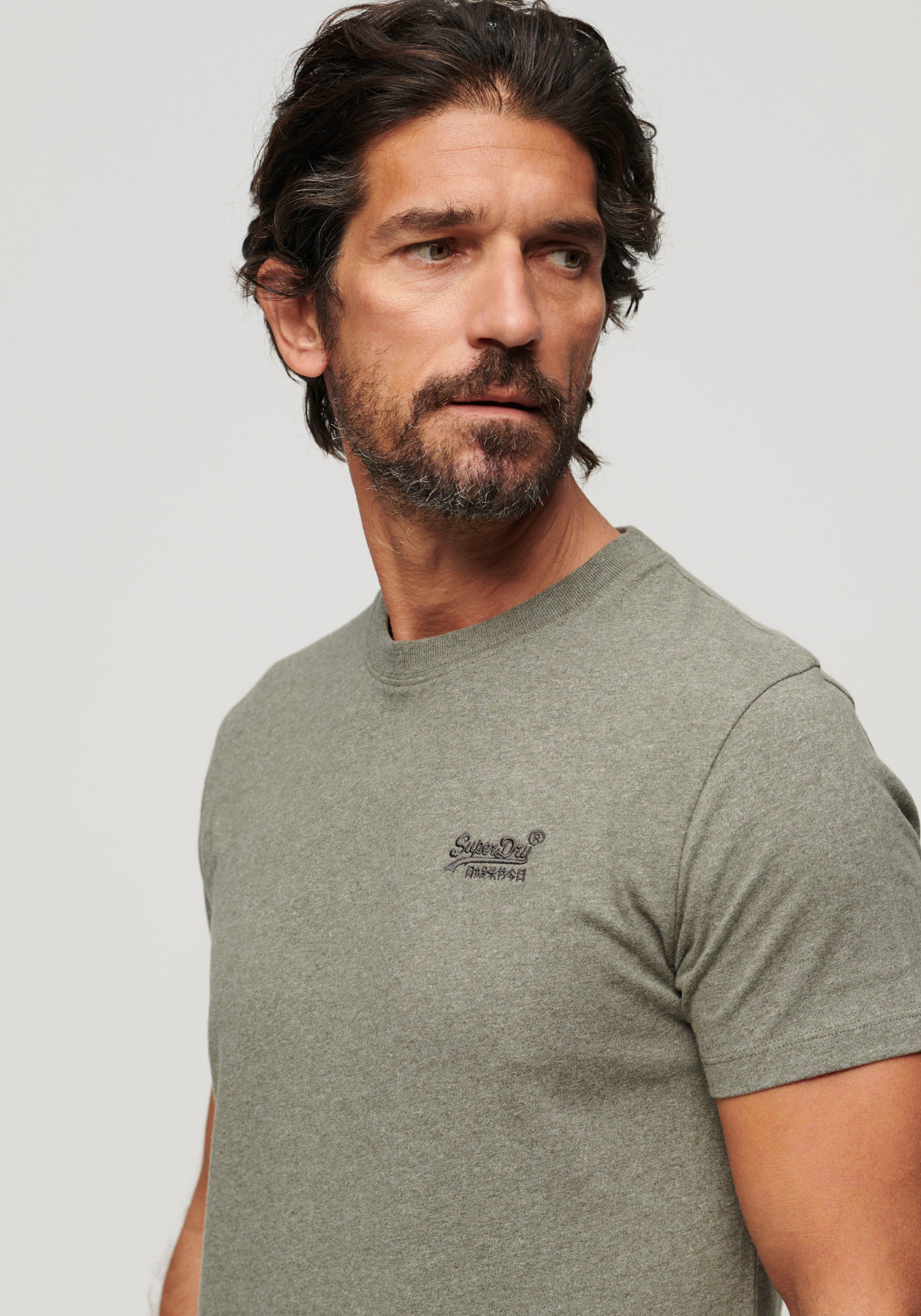 Superdry Shirt met ronde hals ESSENTIAL LOGO EMB TEE