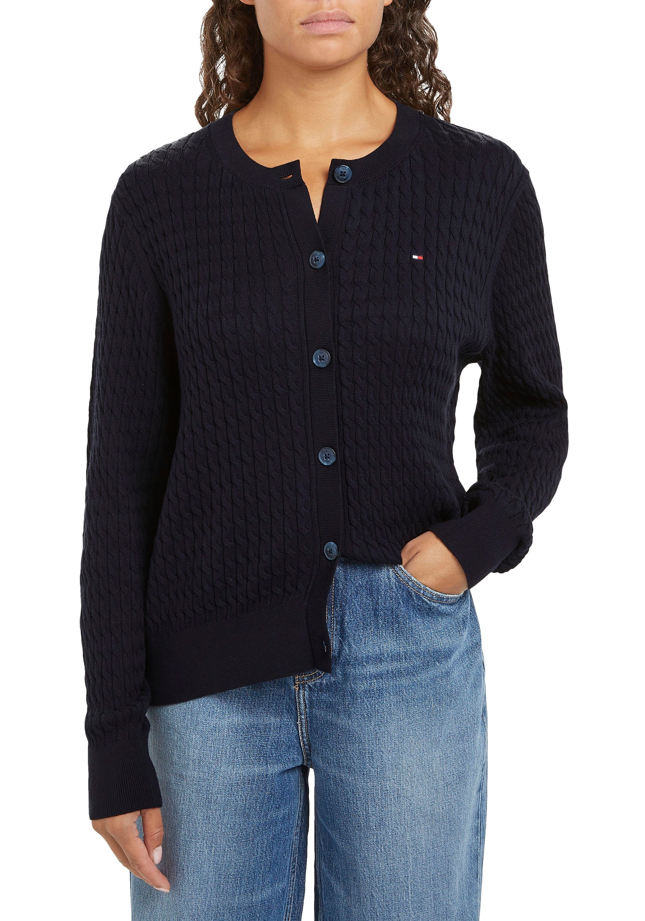 Tommy Hilfiger Vest CO CABLE C-NK CARDIGAN
