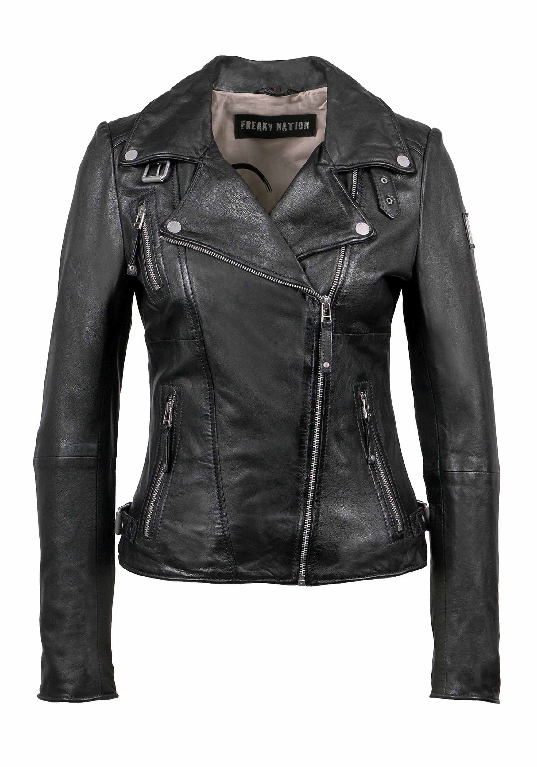 Freaky Nation Leren jack Biker Princess