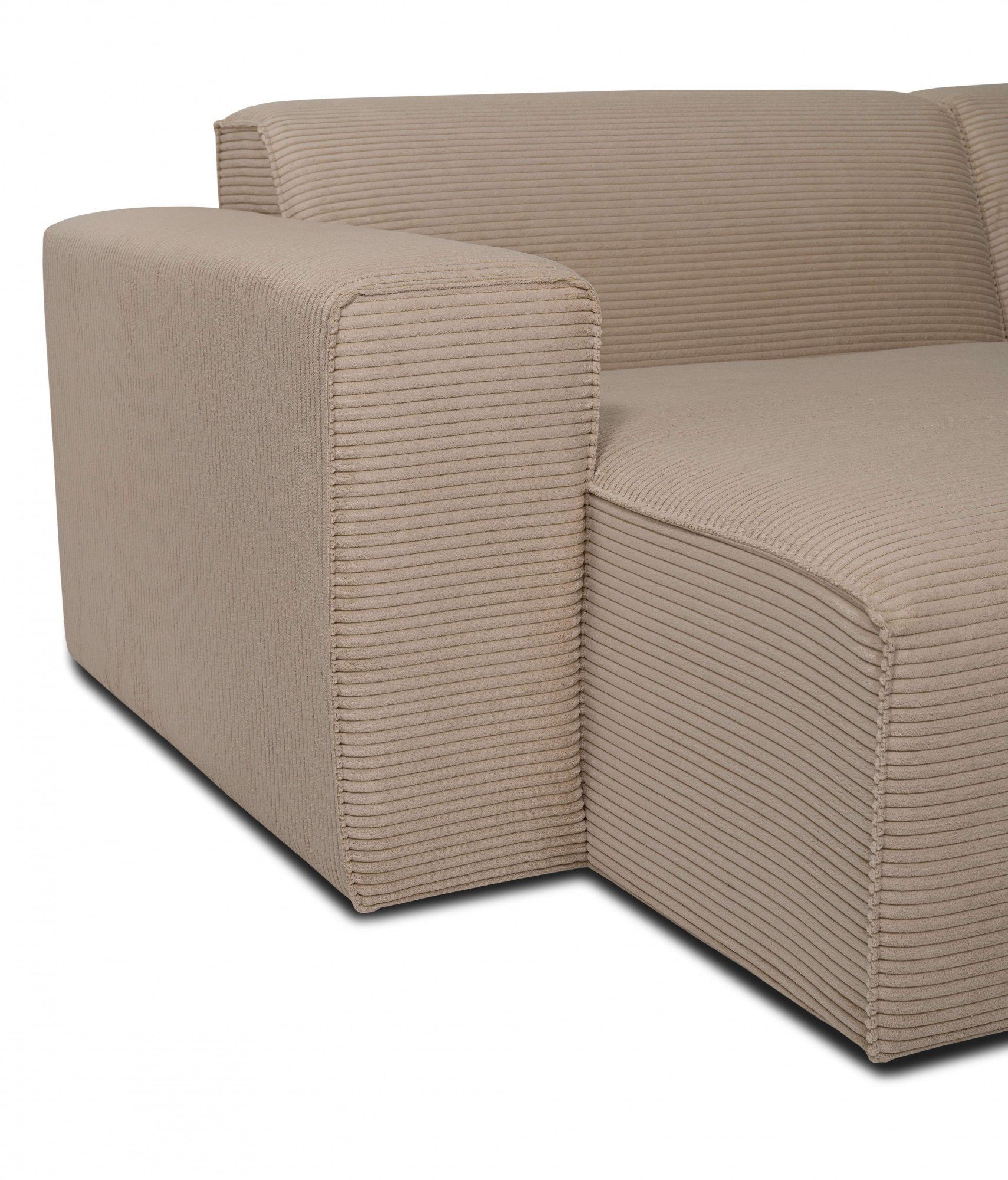 INOSIGN Zithoek Clayton in een trendy ribfluwelen bekleding, diverse combinaties mogelijk
