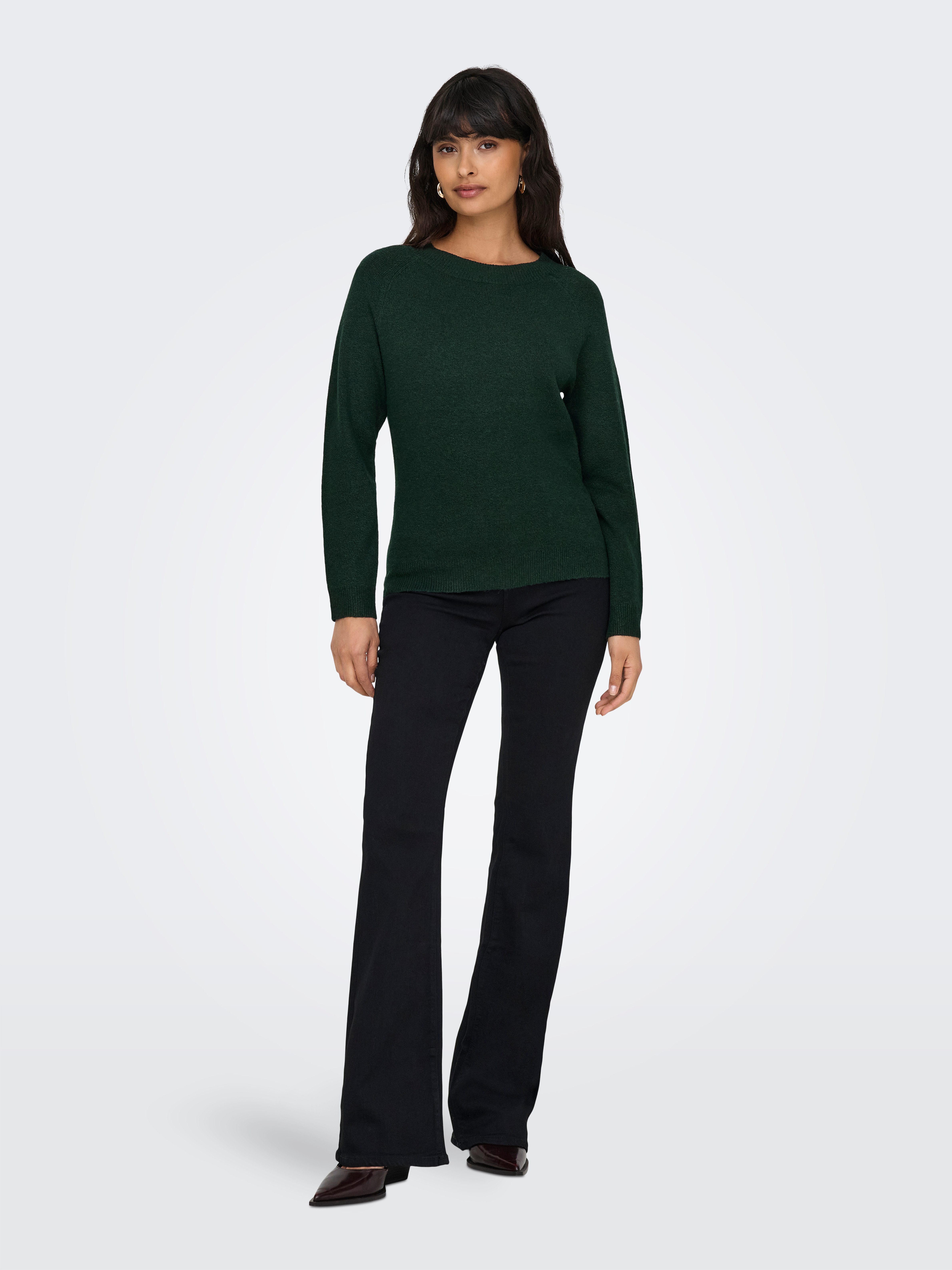 Only Trui met ronde hals ONLRICA LIFE L S PULLOVER KNT NOOS