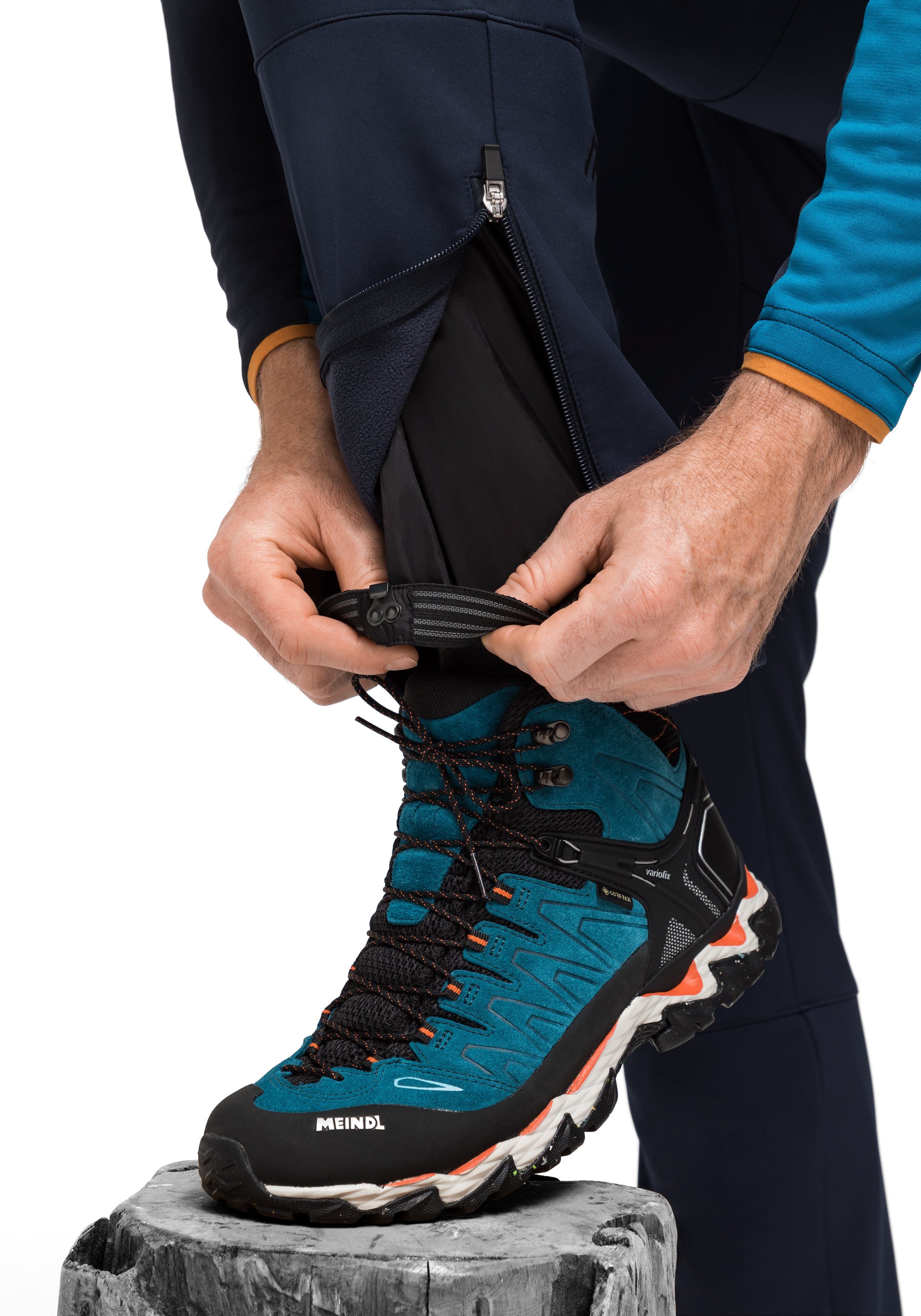 Maier Sports Softshell-broek Adakit M Heren trekkingbroek, ademende outdoorbroek, regular fit