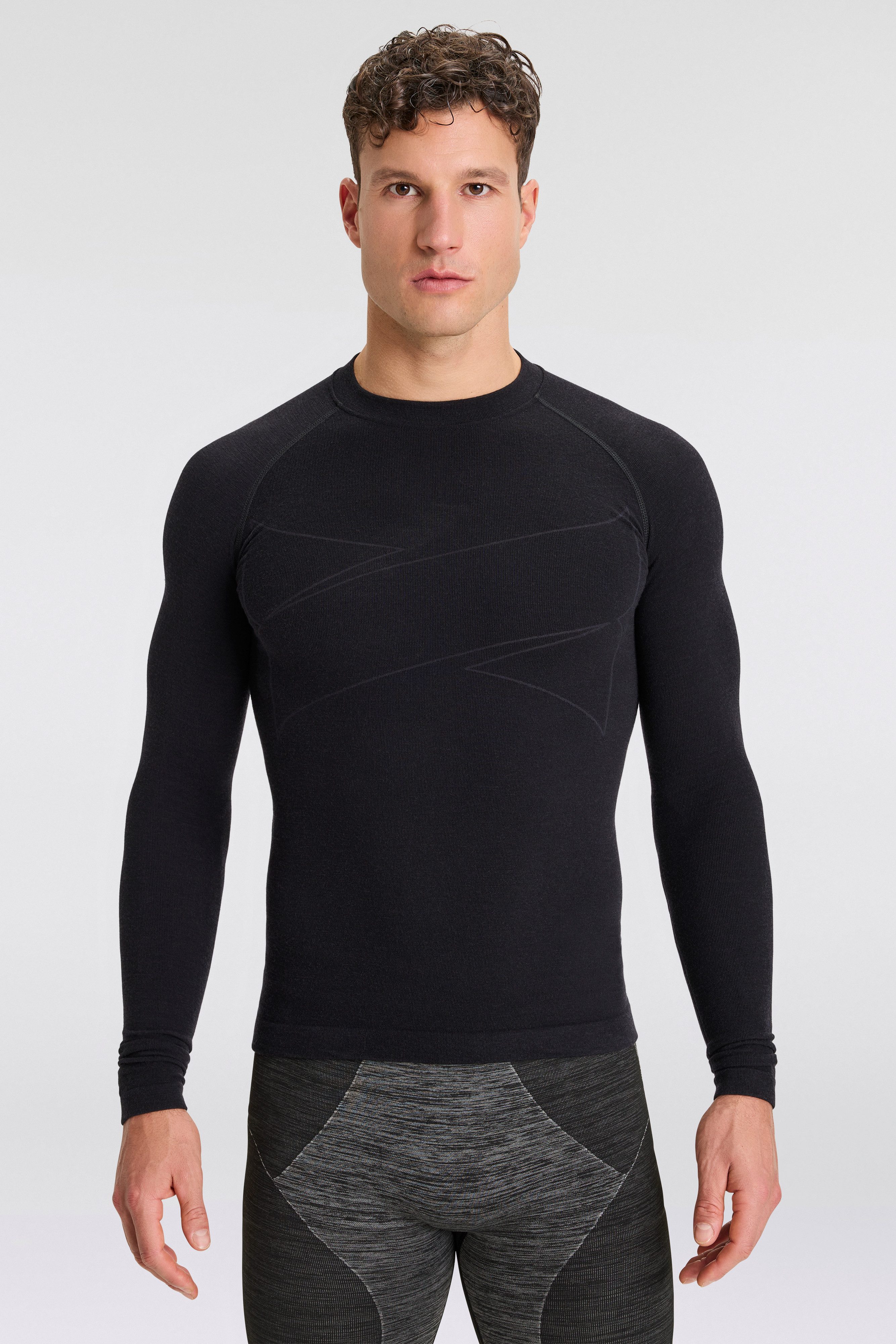 XTREME sockswear Hemd MEN THERMAL WOOL UNDERSHIRT met merinowolpercentage hoge ronde halslijn voor...