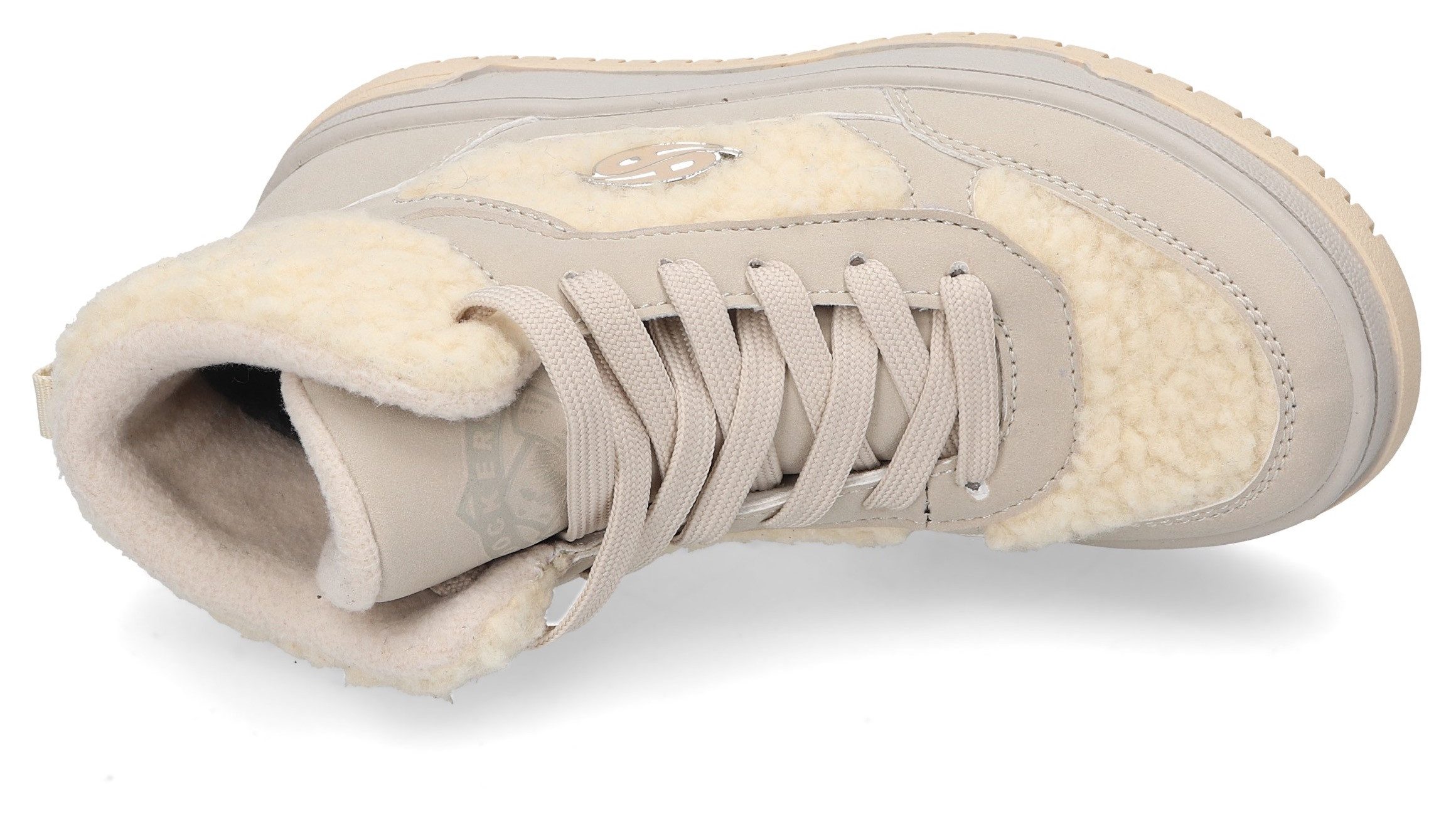 Dockers by Gerli Sneakers Retro sneaker, high-top sneaker, winterboots met frotté inzet