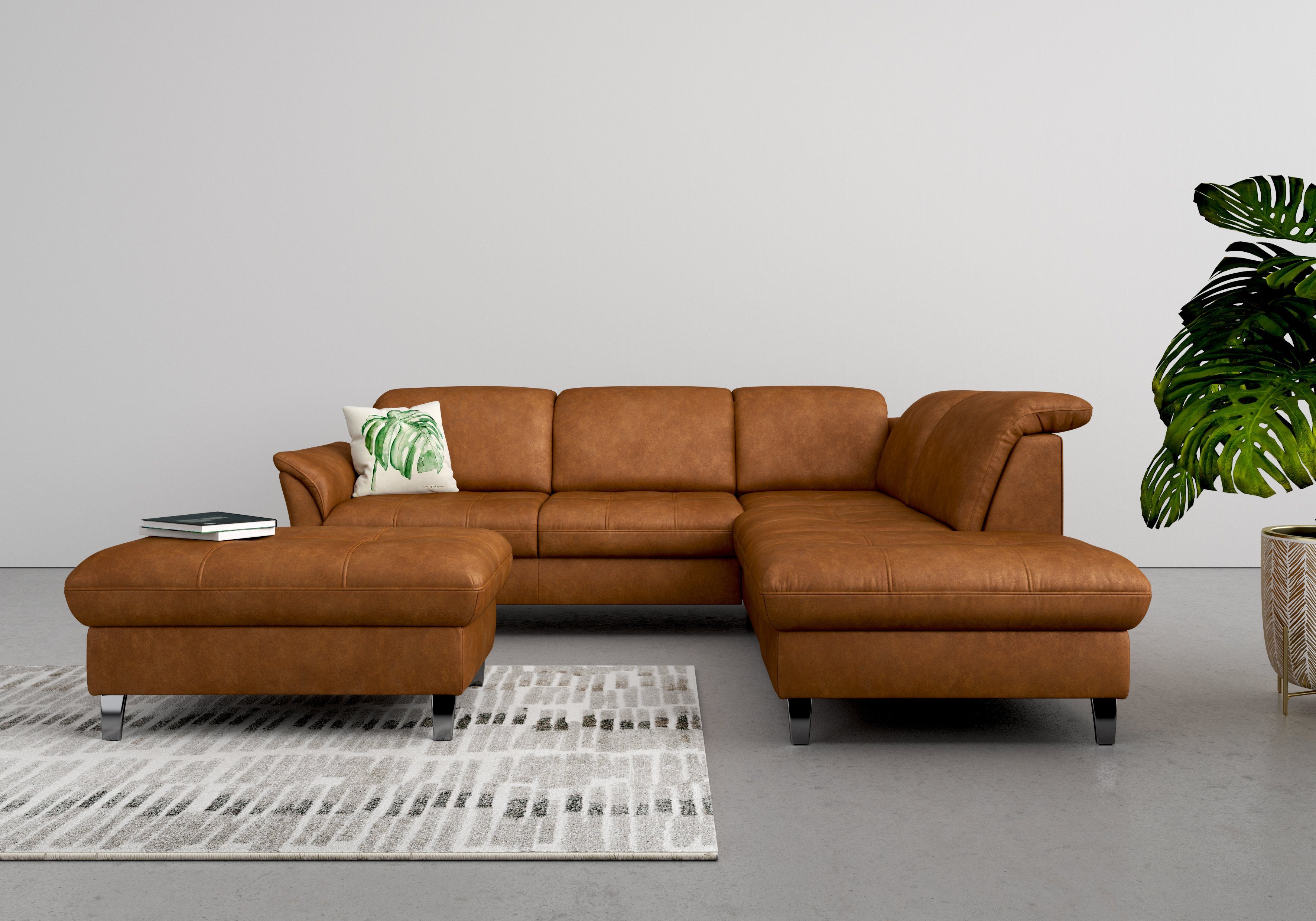 sit&more Hocker met bergruimte Maggiore met bergruimte en moderne metalen poten