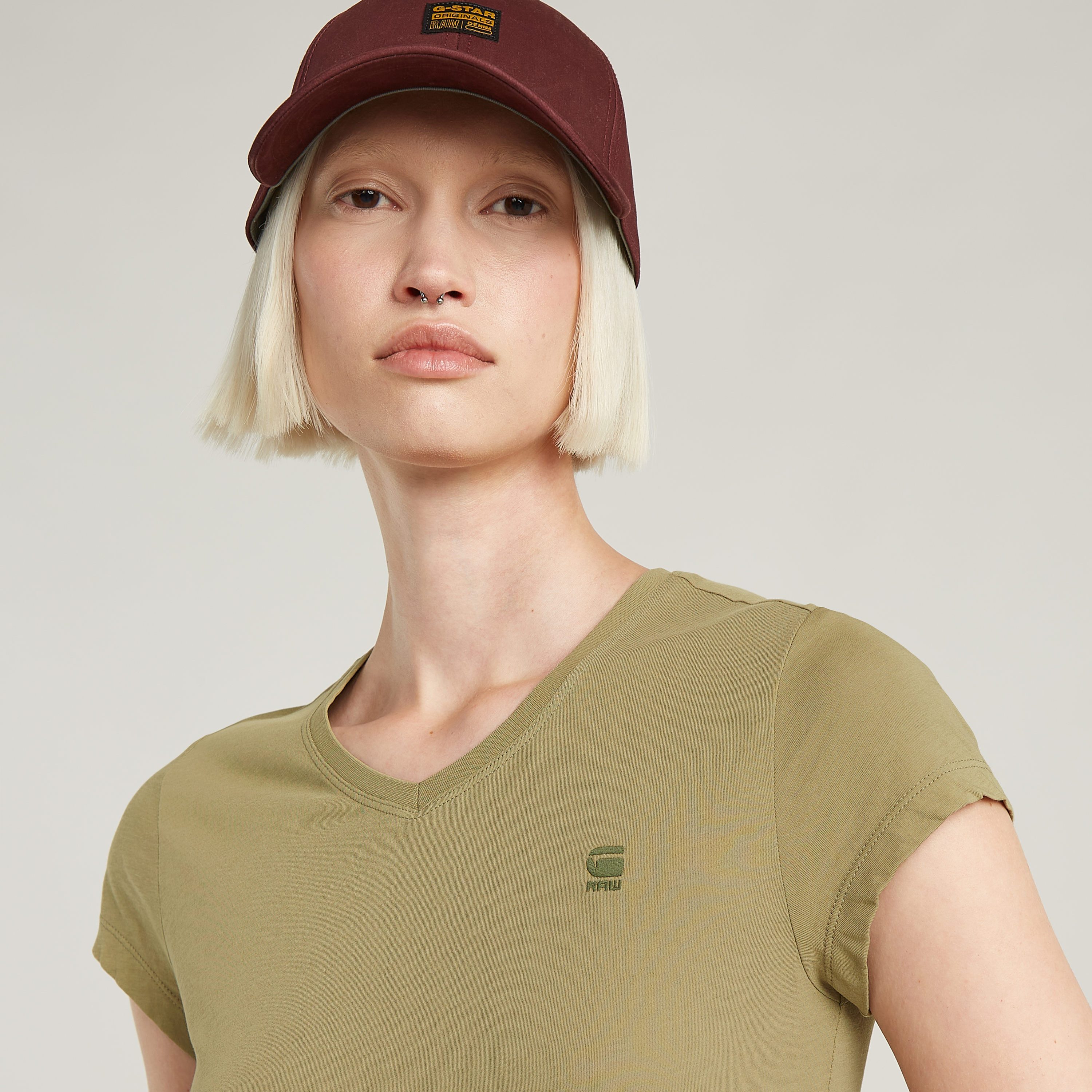 G-Star RAW Shirt met V-hals Eyben