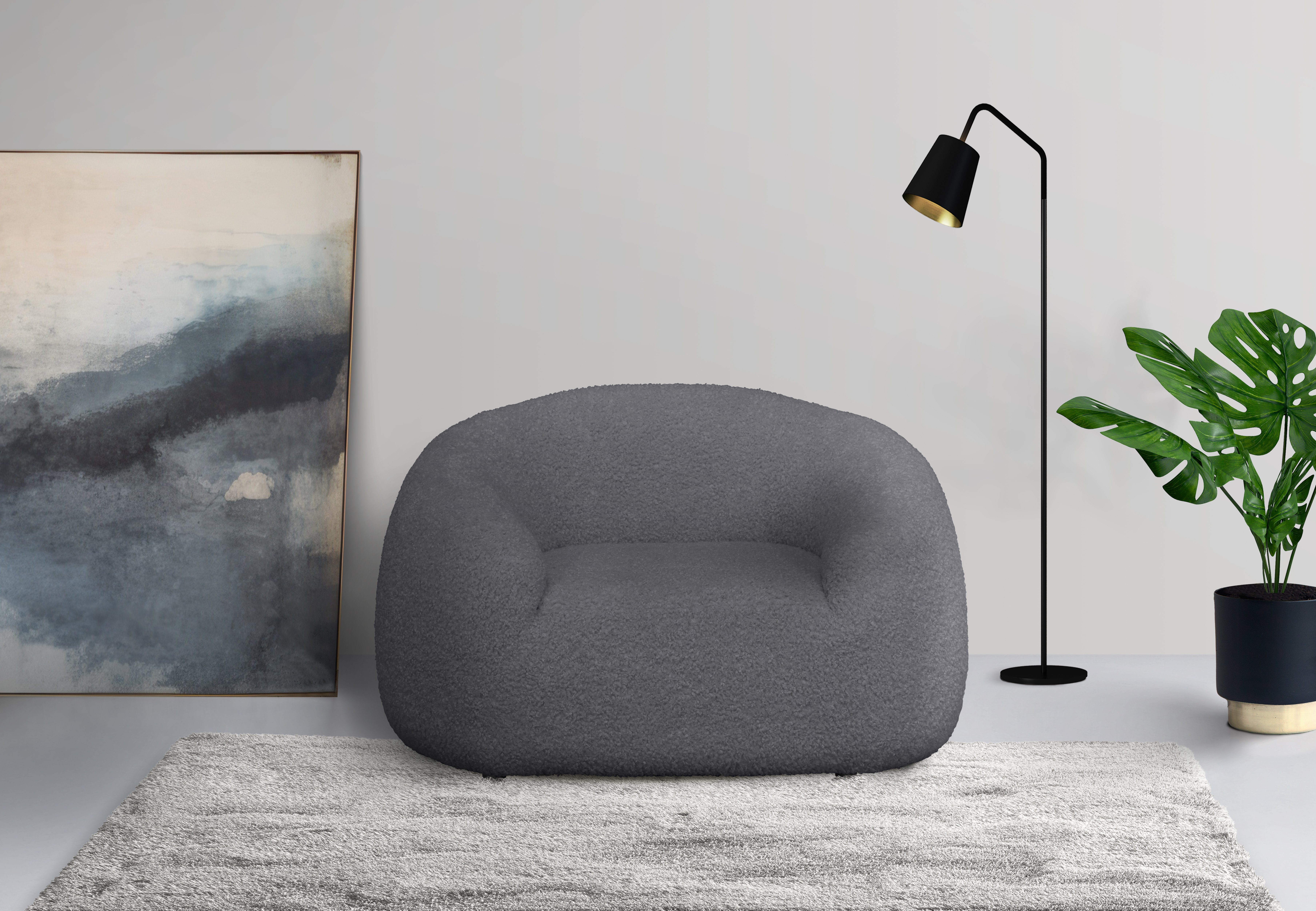 LeGer Home by Lena Gercke Fauteuil YANI relaxfauteuil, loungefauteuil, afmetingen B/D/H: 127/96/76 cm