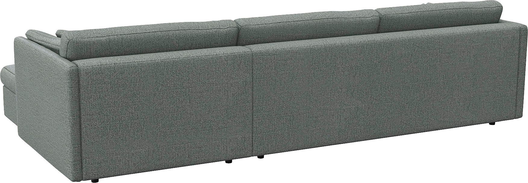 FLEXLUX Hoekbank Lovane Zacht en zeer comfortabel, grote zitdiepte op koudschuim, inclusief sierkussen