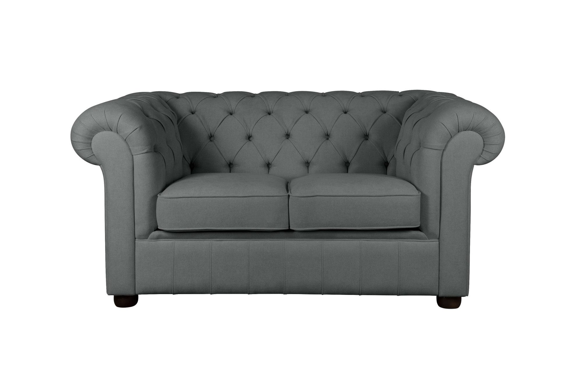 Home affaire 2-zitsbank CHARENTE, Chesterfield bank, golfvering, afmetingen: B/D/H: 147/89/74 cm