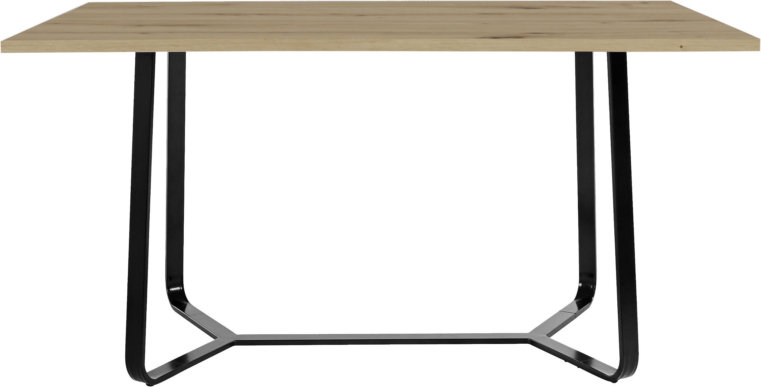 byLIVING Eettafel Talea modern design, 140 cm en 160 cm, artisan eik, old style wood, beton (1 stuk)