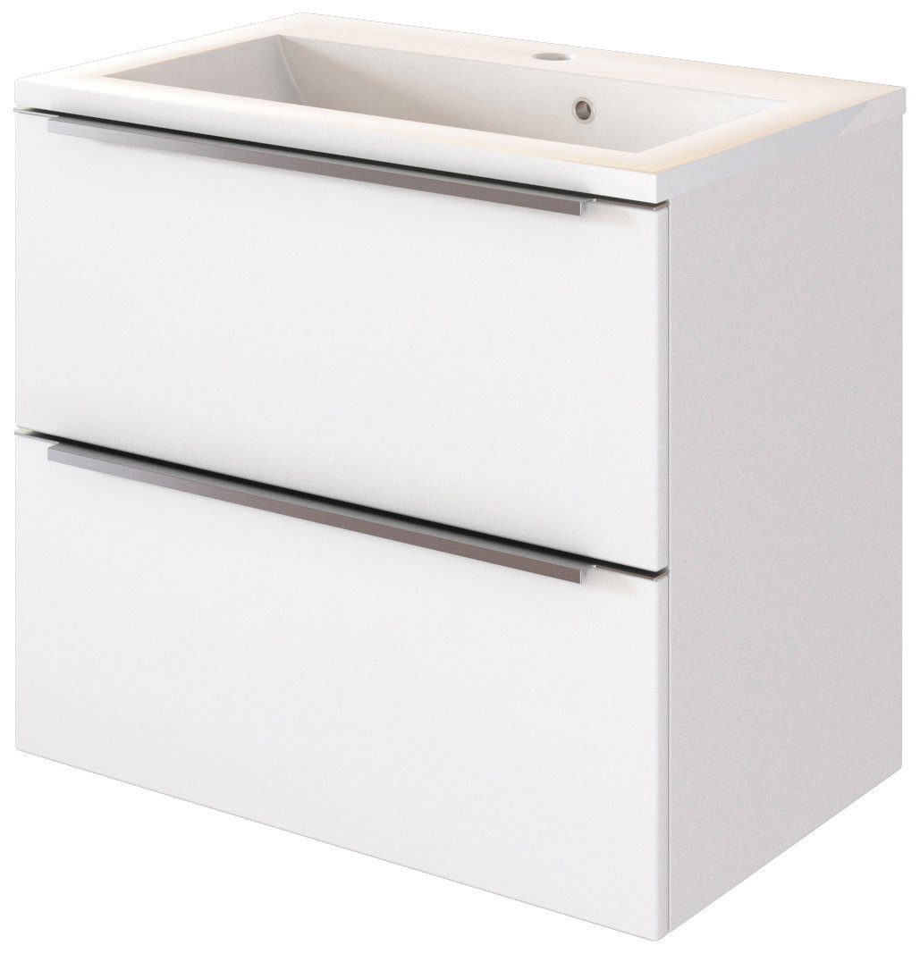 welltime Wastafelonderkast Matera Breedte 60 cm wastafelmeubels wit