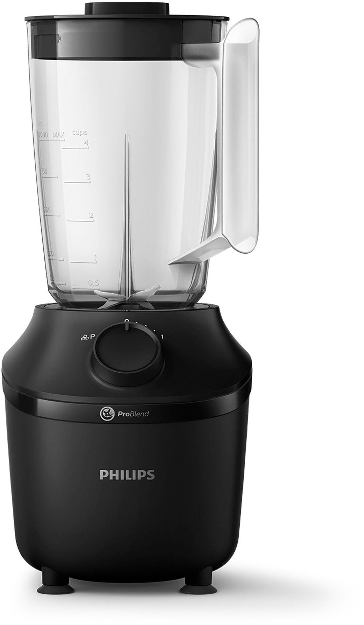 Philips Blender HR2041x41 3000 Series, met ProBlend-technologie, 1,9l-container en 1 snelheidsniveau + impulsinstelling, zwart