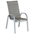 merxx stoel met hoge rugleuning amalfi di lusso set van 2 (2 stuks) grijs