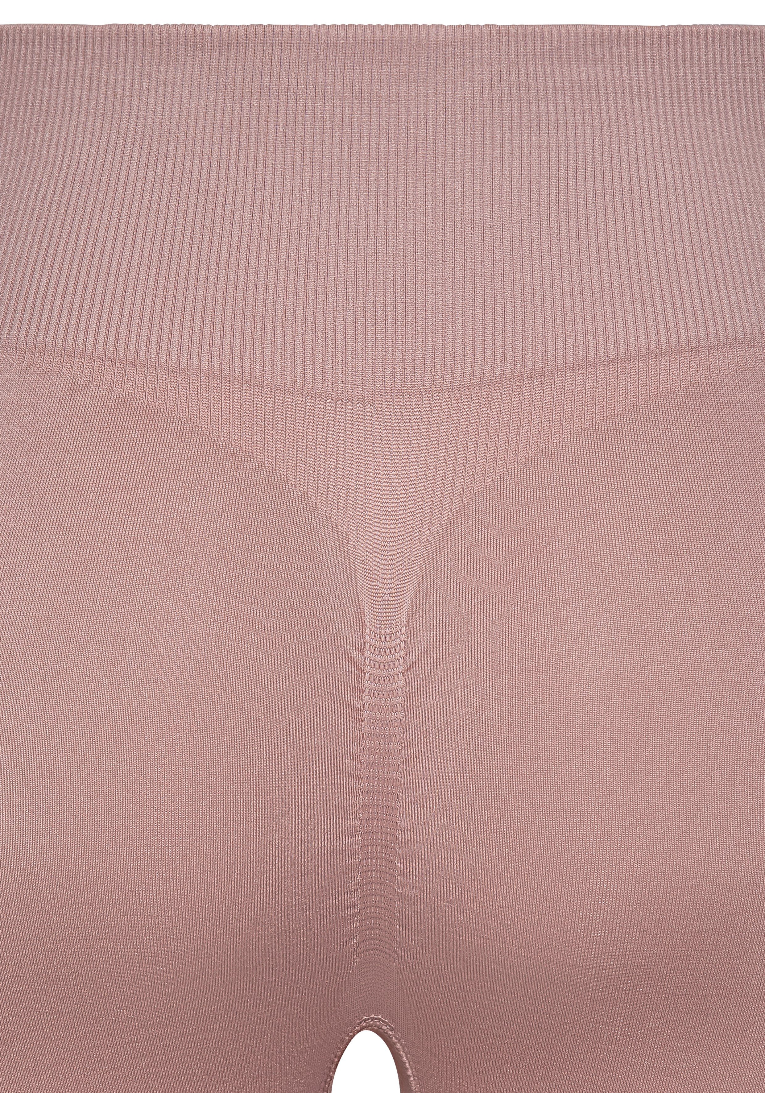 Lascana Naadloze legging Po Push Up met ribstructuur en shaping-effect, sportbroek, sportleggings
