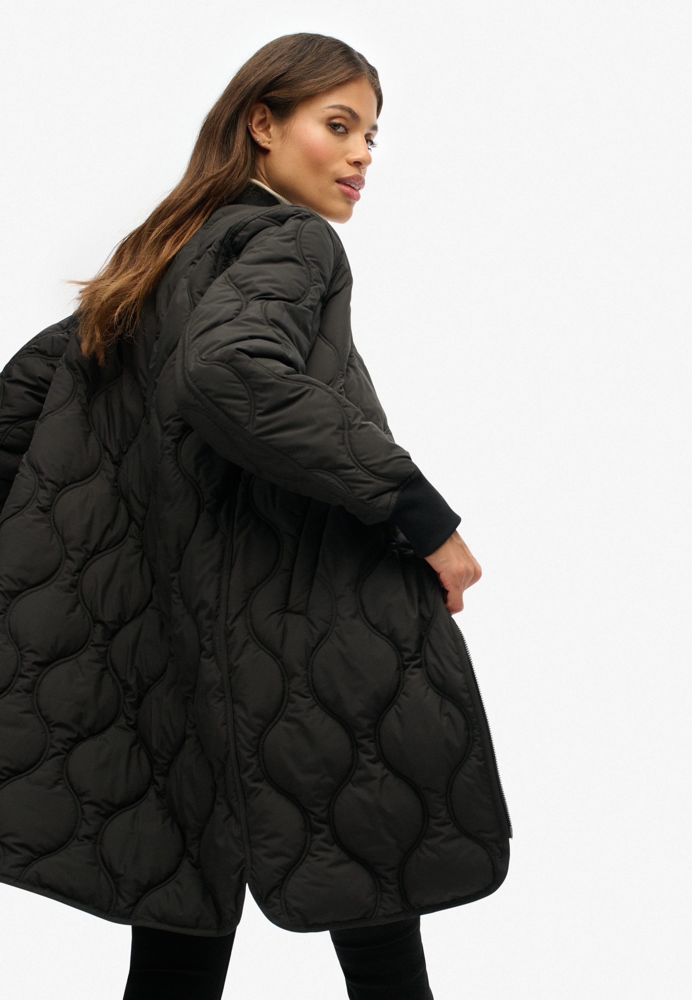 Superdry Gewatteerde jas LONG QUILTED LINER JACKET