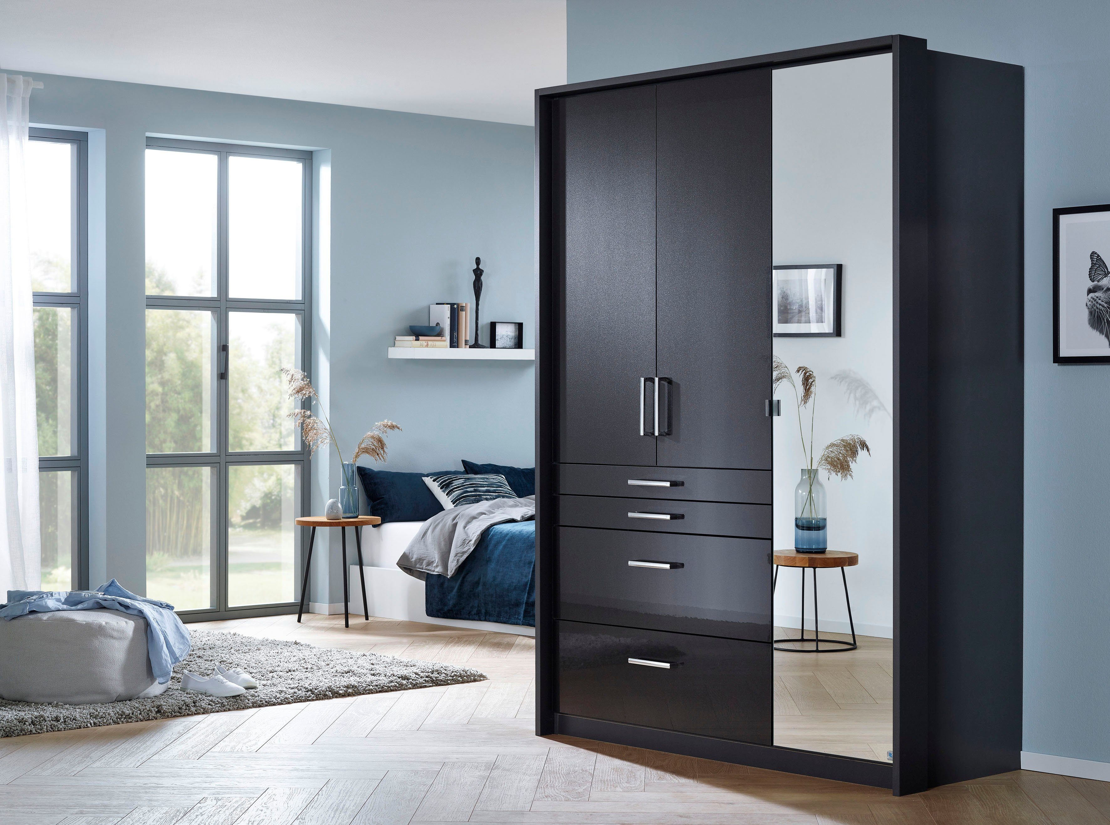 rauch Draaideurkast Kledingkast kast garderobe garderobekast topseller HOMBURG inclusief passe-partout, bovenste lade met indeling made in germany