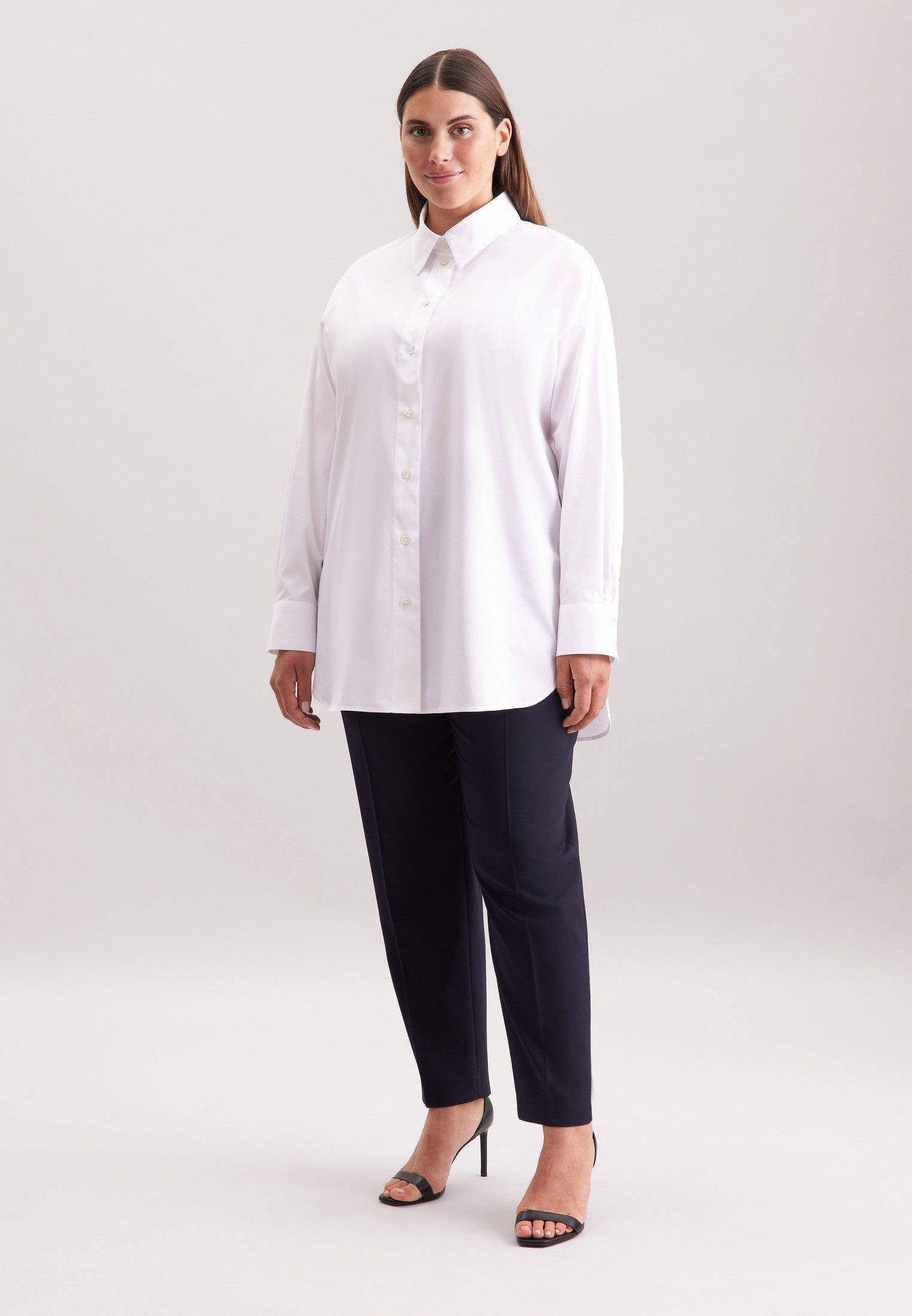seidensticker Overhemdblouse 1/1 kraag uni