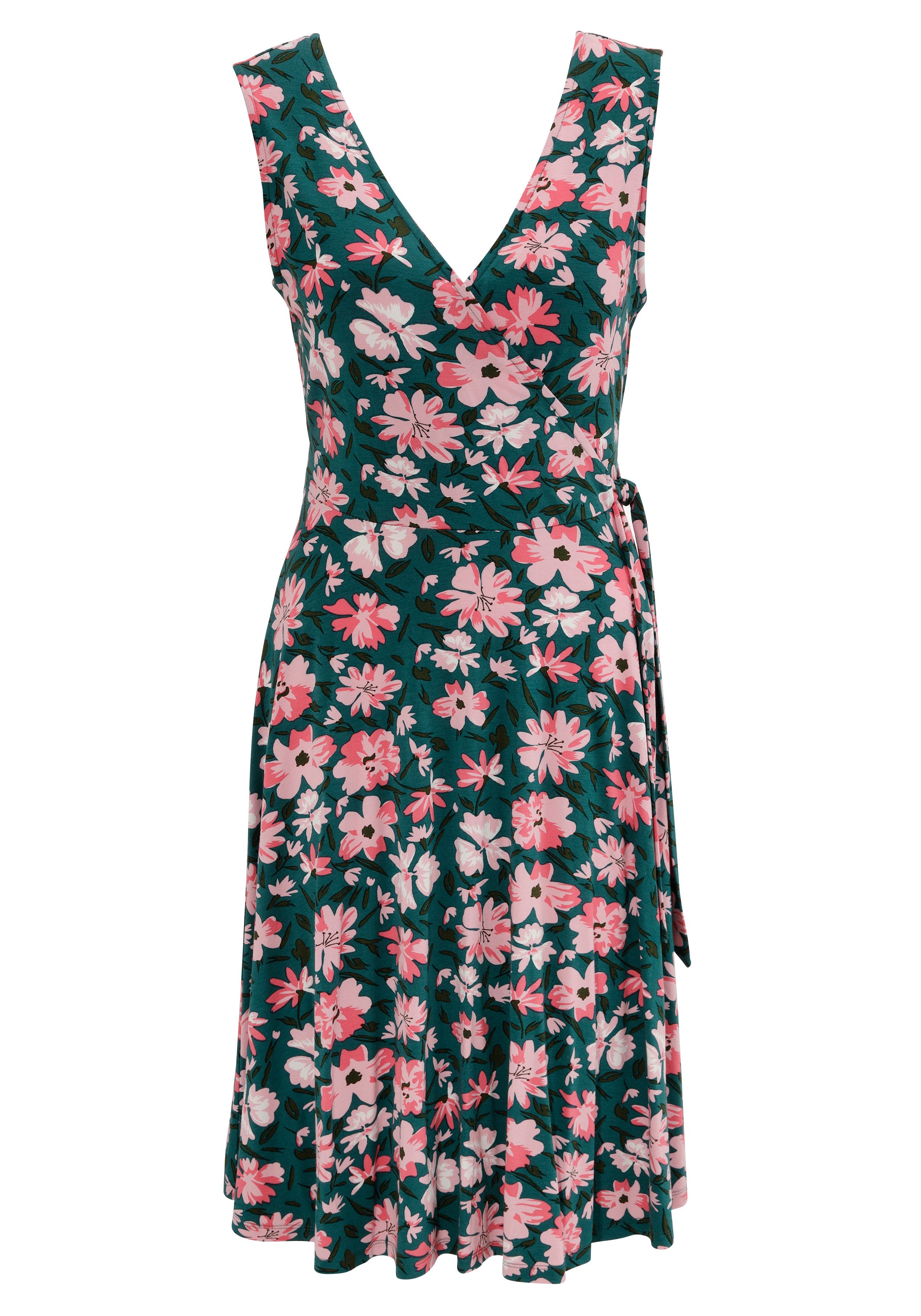Aniston CASUAL Zomerjurk met schilderachtig bloemenprint - elk stuk is uniek - nieuwe collectie
