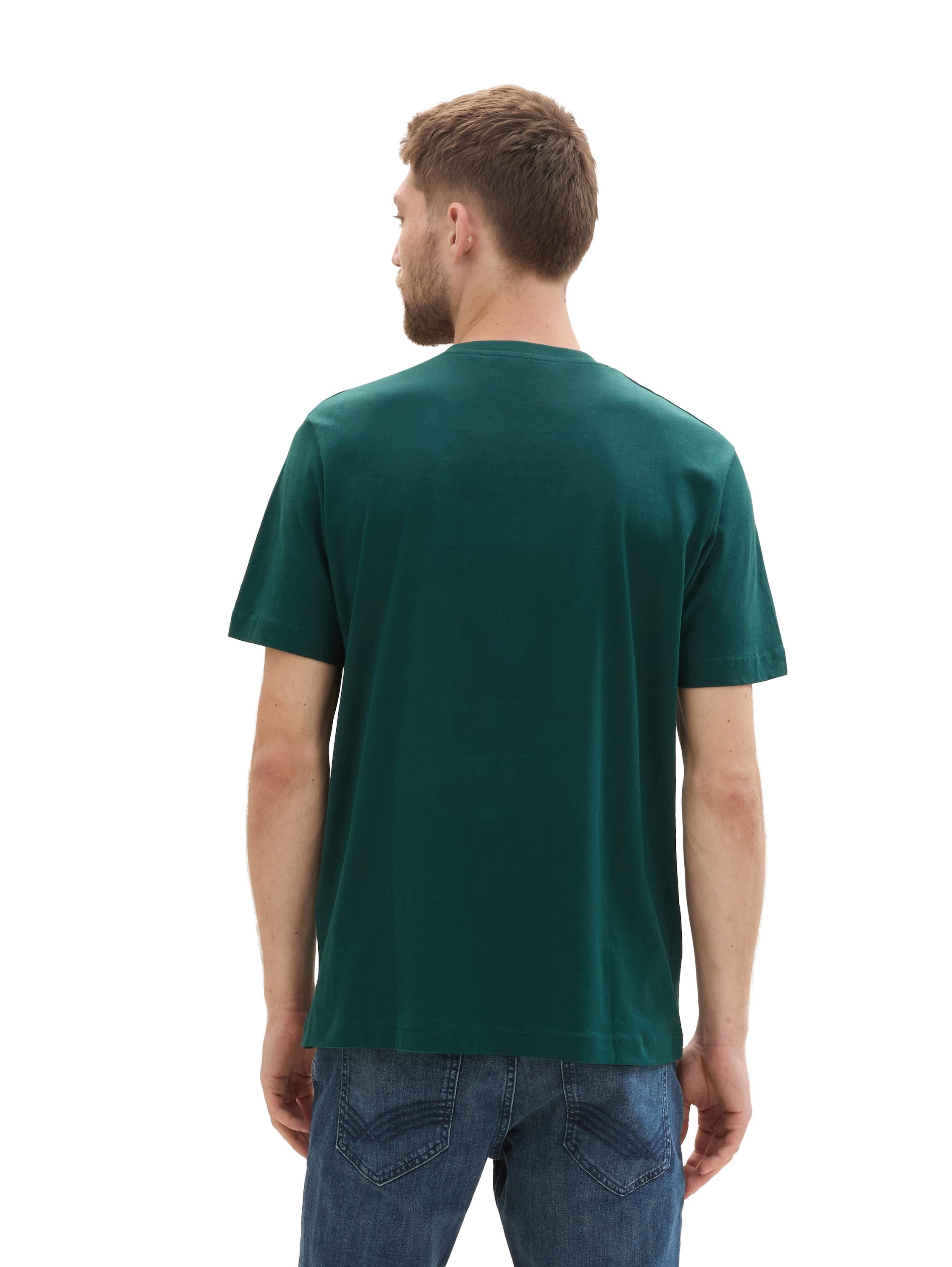 Tom Tailor T-shirt met grote logo-frontprint