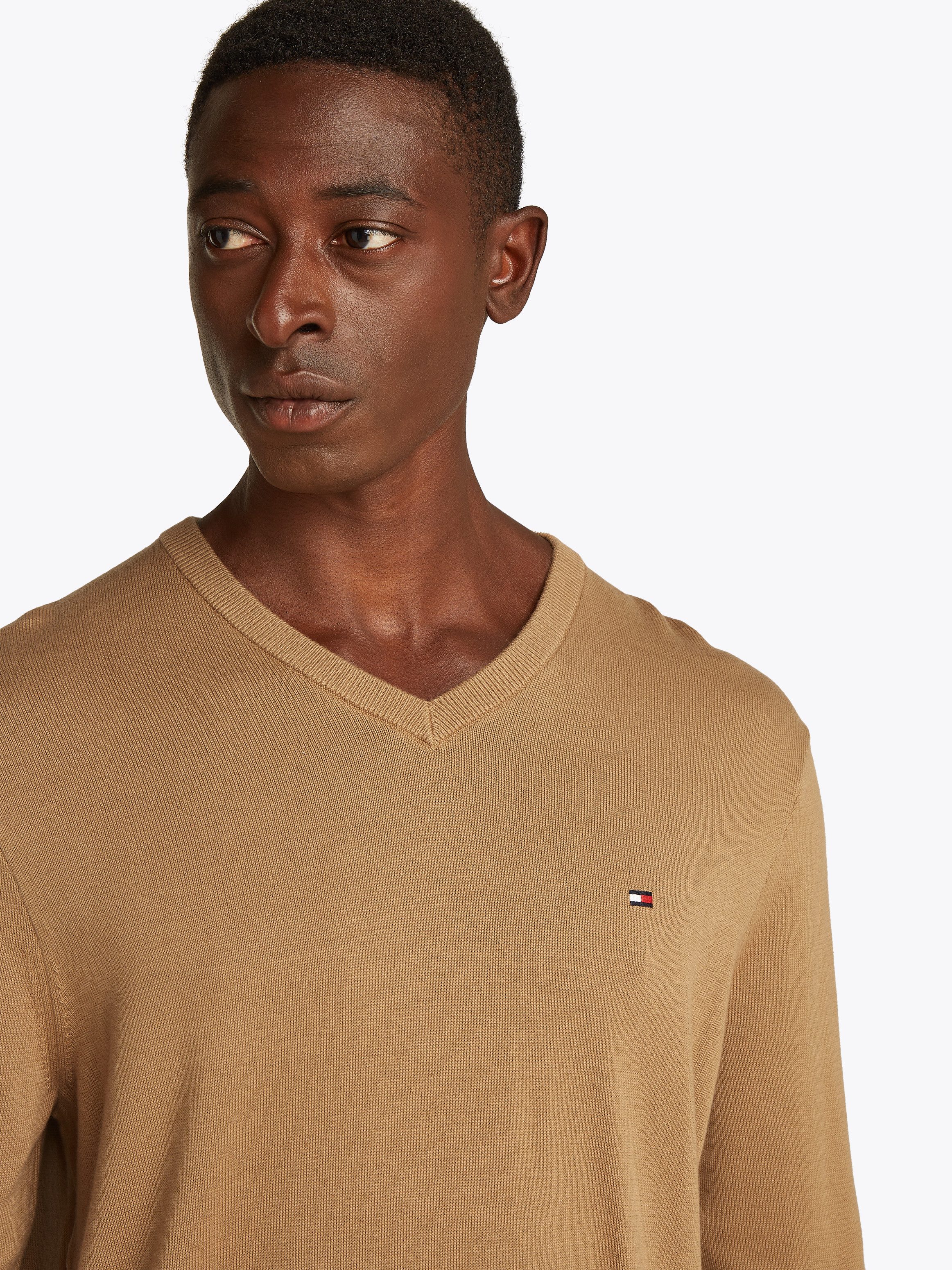 Tommy Hilfiger Gebreide trui ESSENTIAL COTTON V NECK