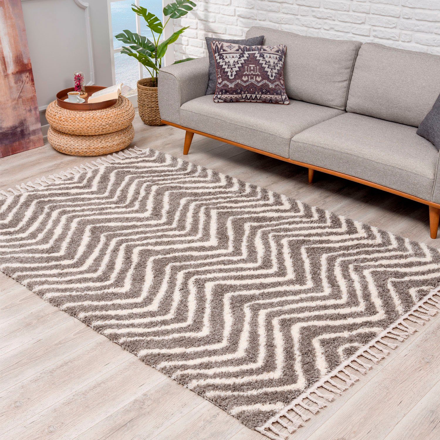 Carpet City hoogpolig vloerkleed Pulpy 531