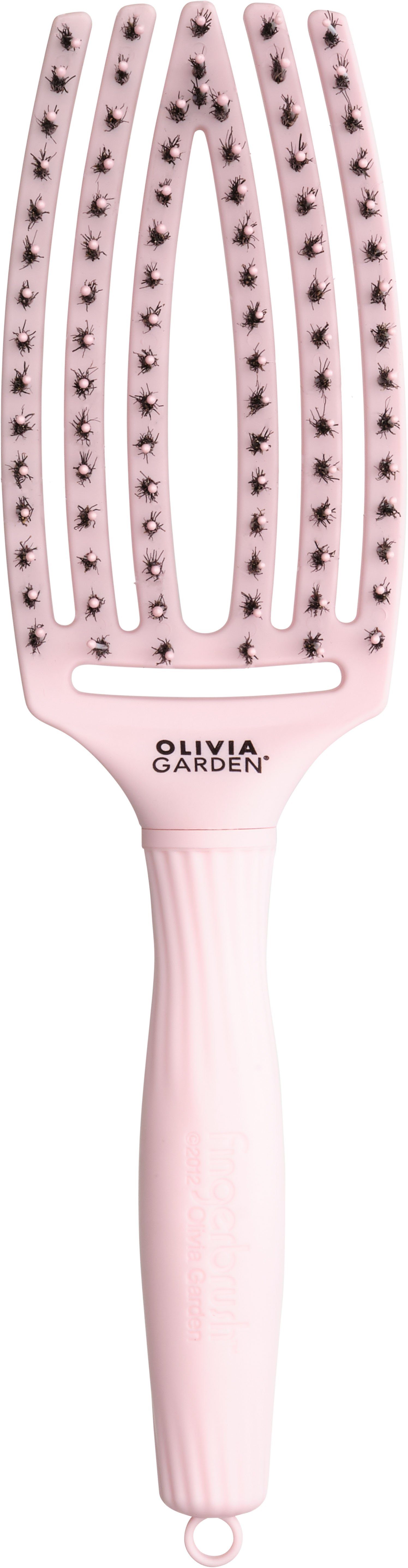 OLIVIA GARDEN Haar ontwarrende borstel Fingerbrush Combo Pink medium