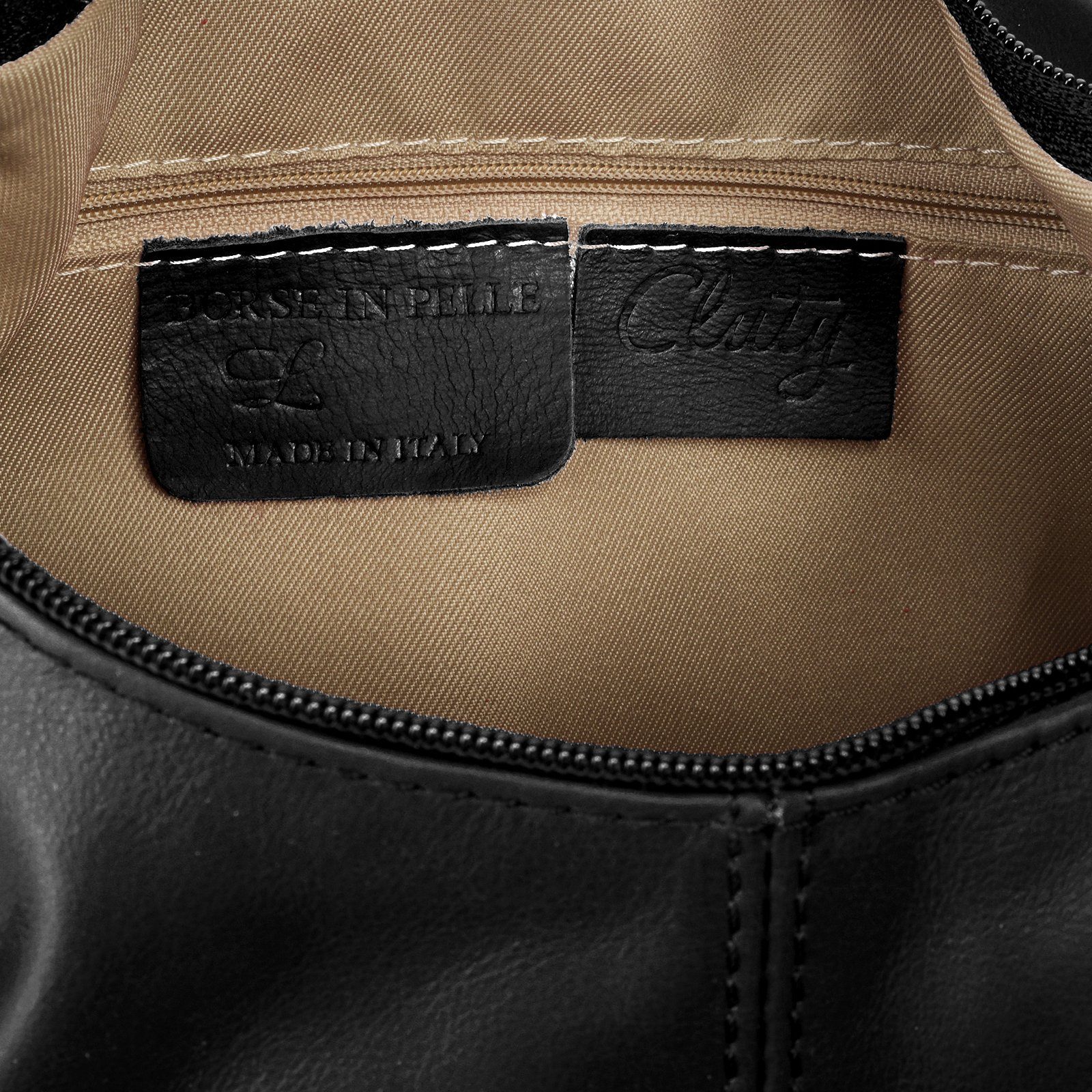 Cluty Shopper echt leer, made in italy