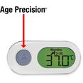 braun koortsthermometer prt2000 age precision digitale thermometer met leeftijdsafhankelijke instelling van de koortsgrenswaarde voor het hele gezin wit