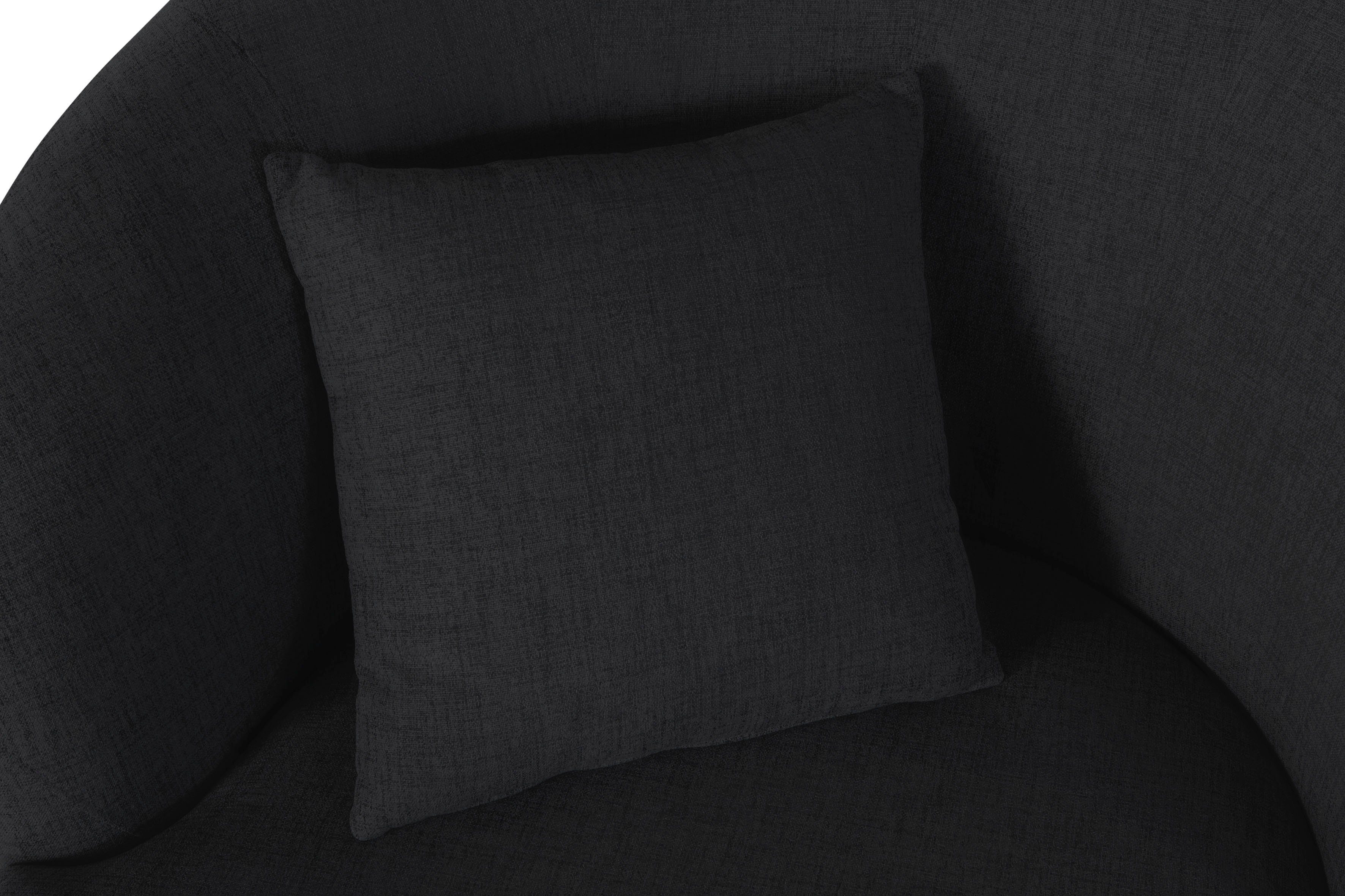LeGer Home by Lena Gercke Draaibare fauteuil Dilara Stoel afgeronde rugleuning en front, in 3 stofkwaliteiten