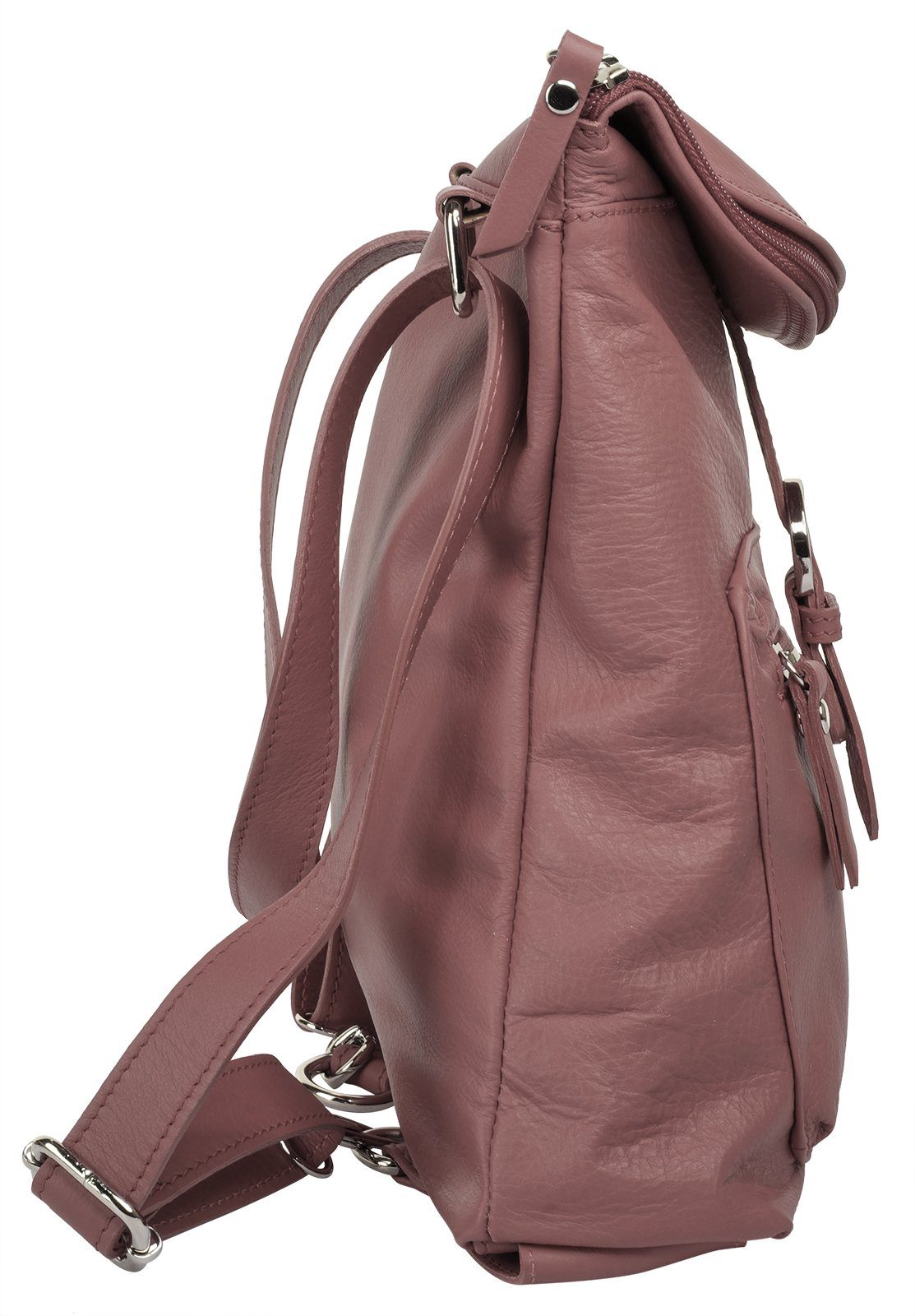 Forty Degrees Rugzak echt leer, made in italy