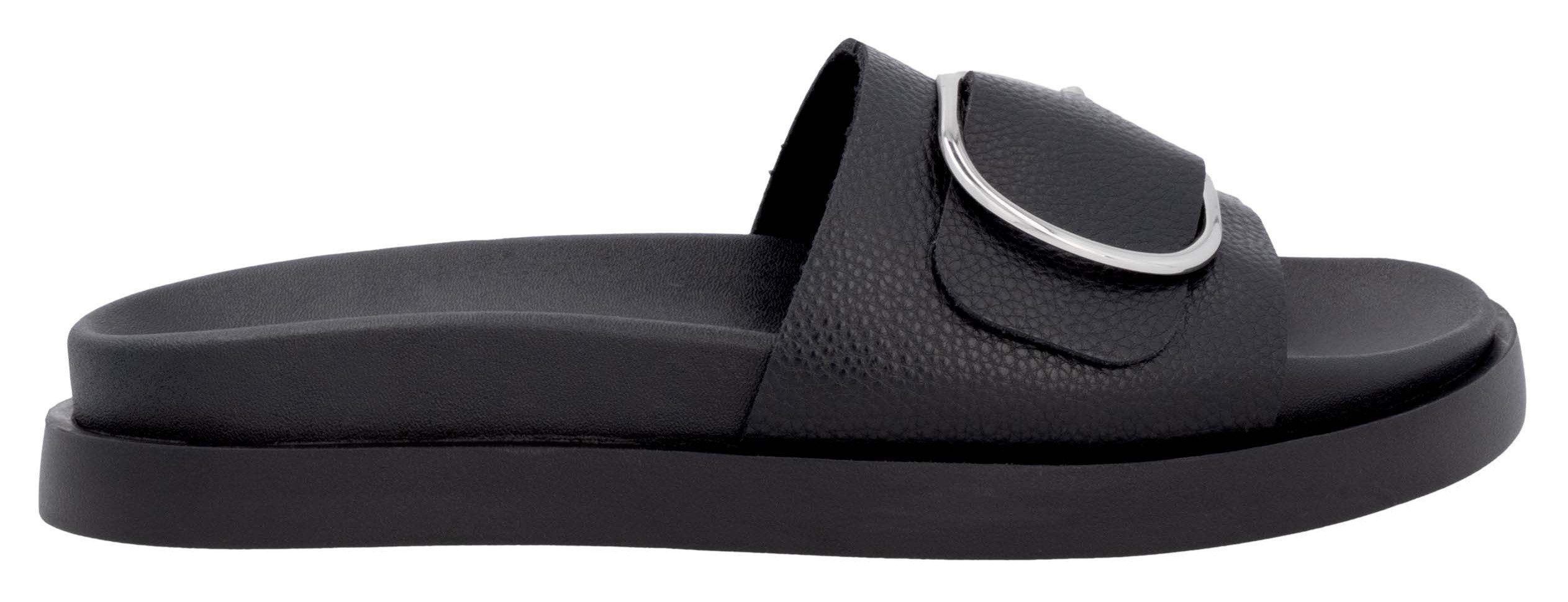 RIEKER Sport Slippers Zomerschoen, strandschoen, vakantieschoen, huisschoen met decoratieve sluiting