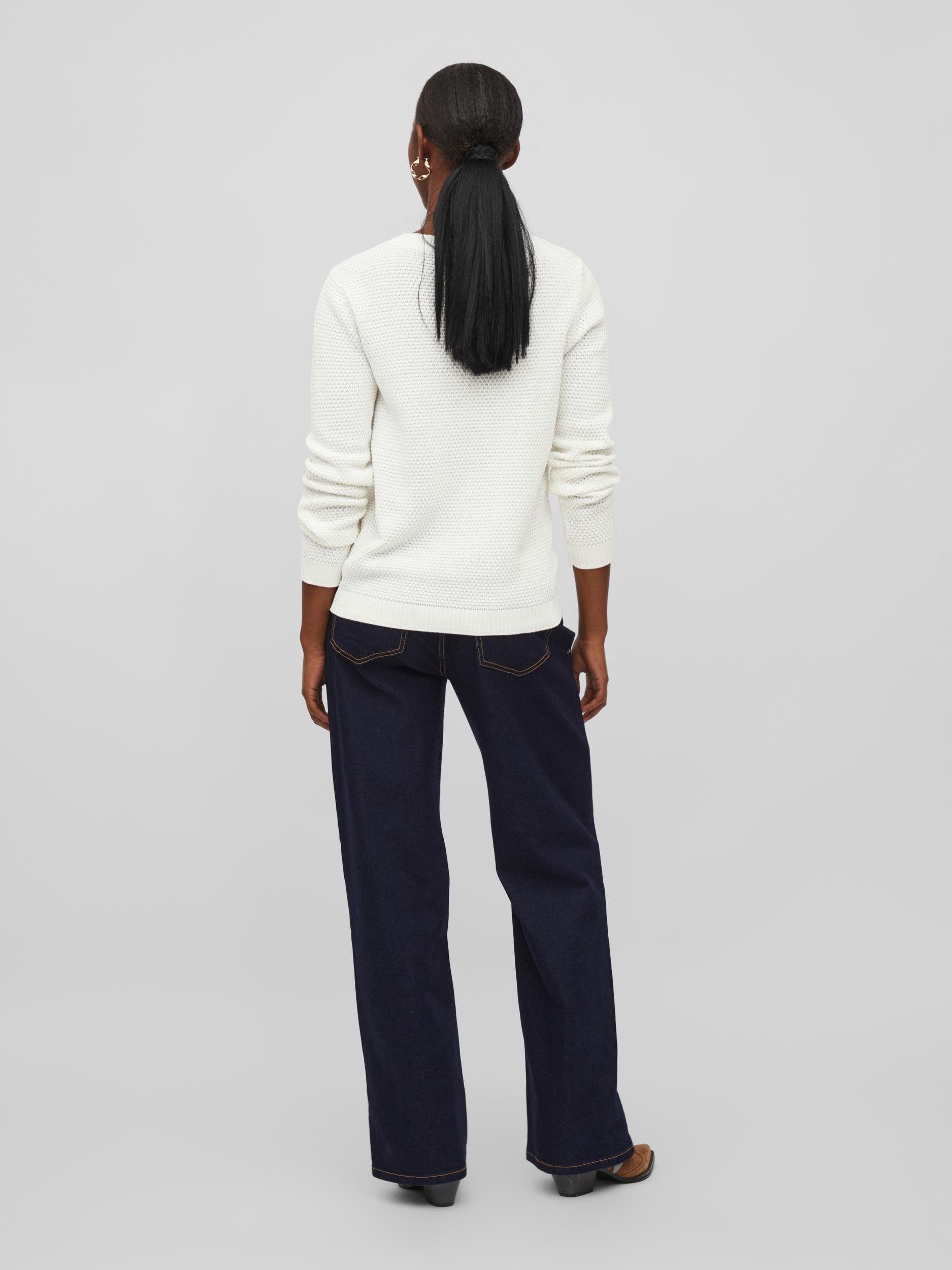 Vila Trui met ronde hals VIDALO O-NECK L/S KNIT TOP- NOOS