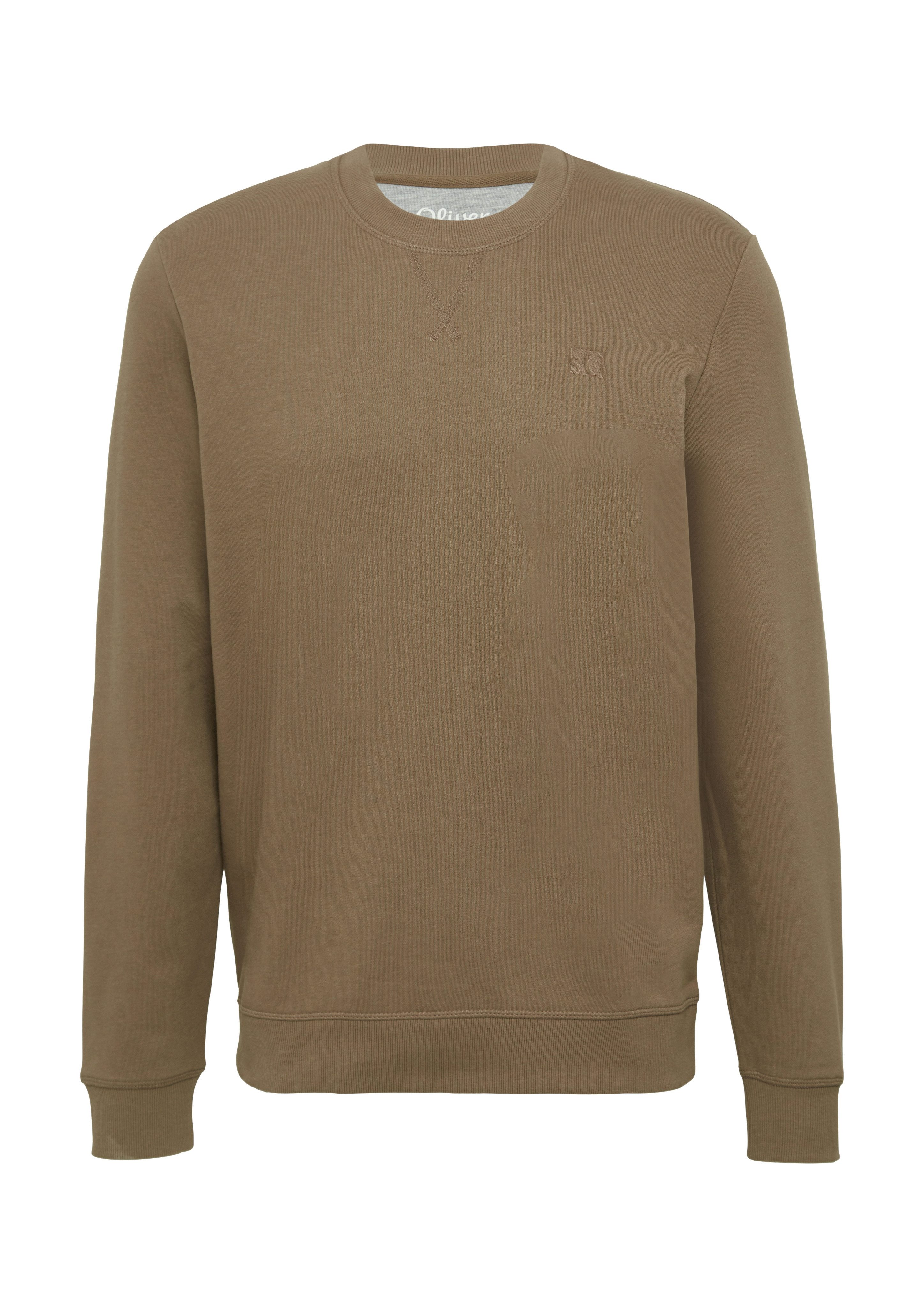 s.Oliver Sweatshirt met geborduurd logo