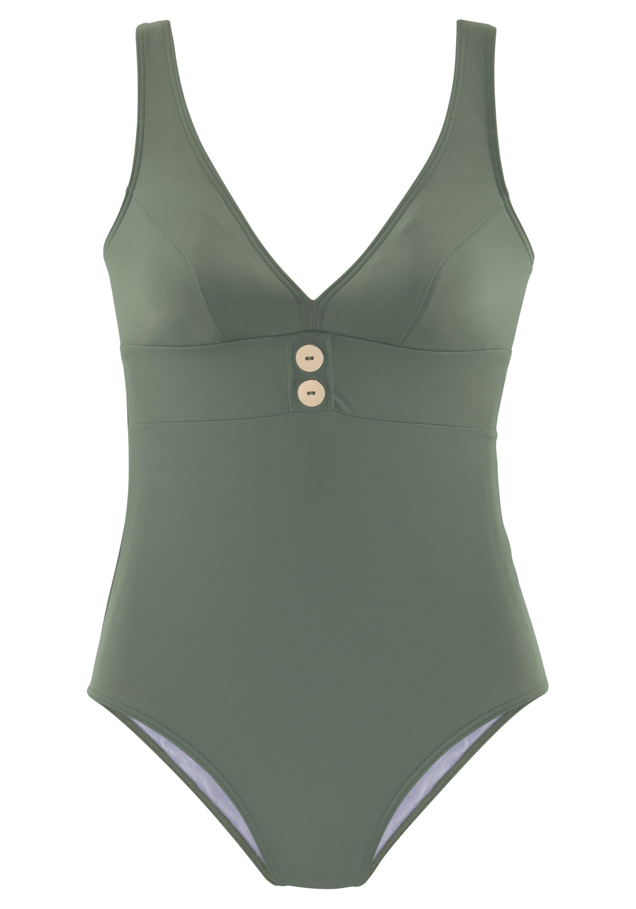 Vivance Badpak met goudkleurige sierknopen