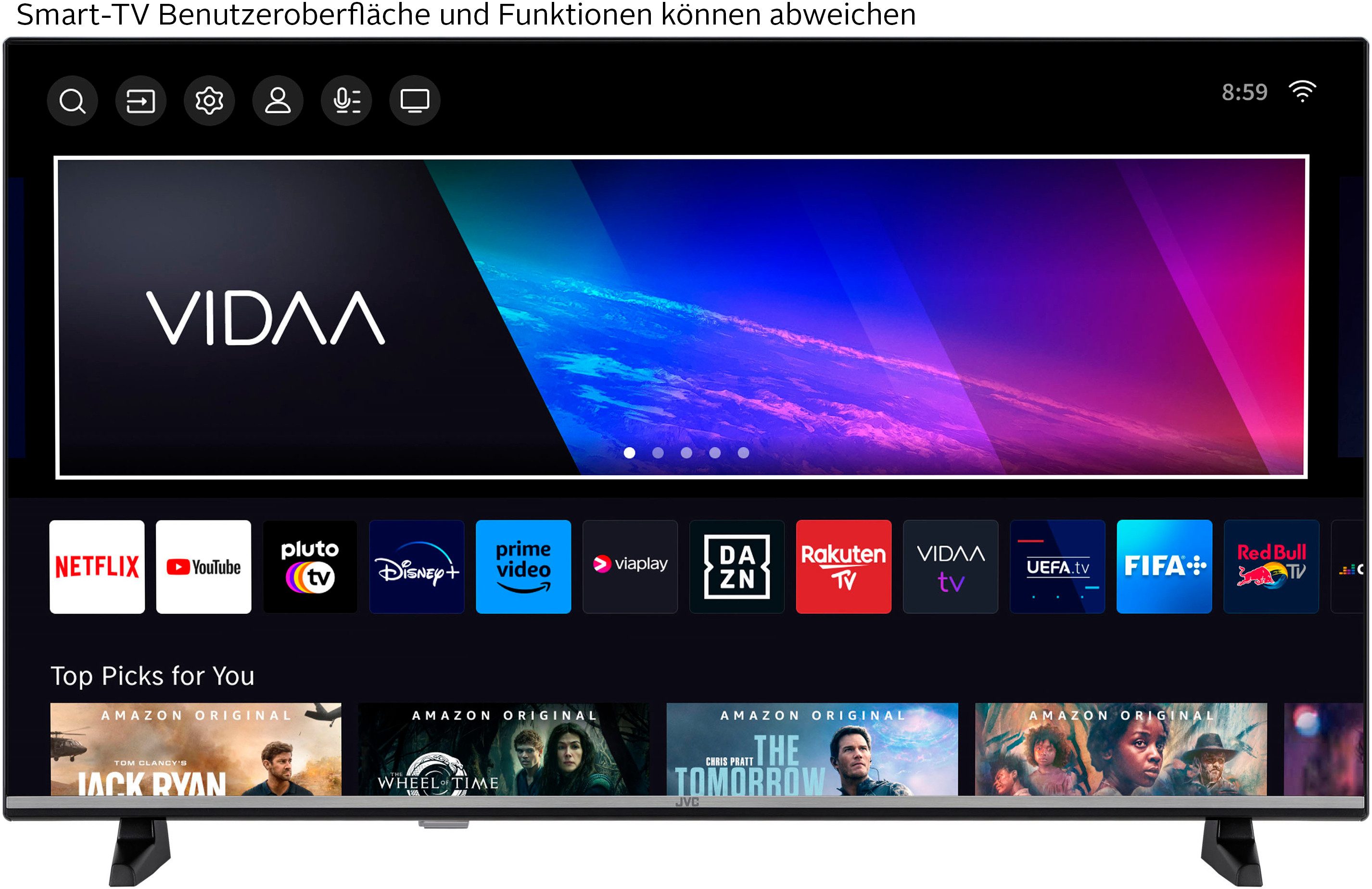 JVC Led-TV LT-40VDF5455, 100 cm / 40", Smart TV