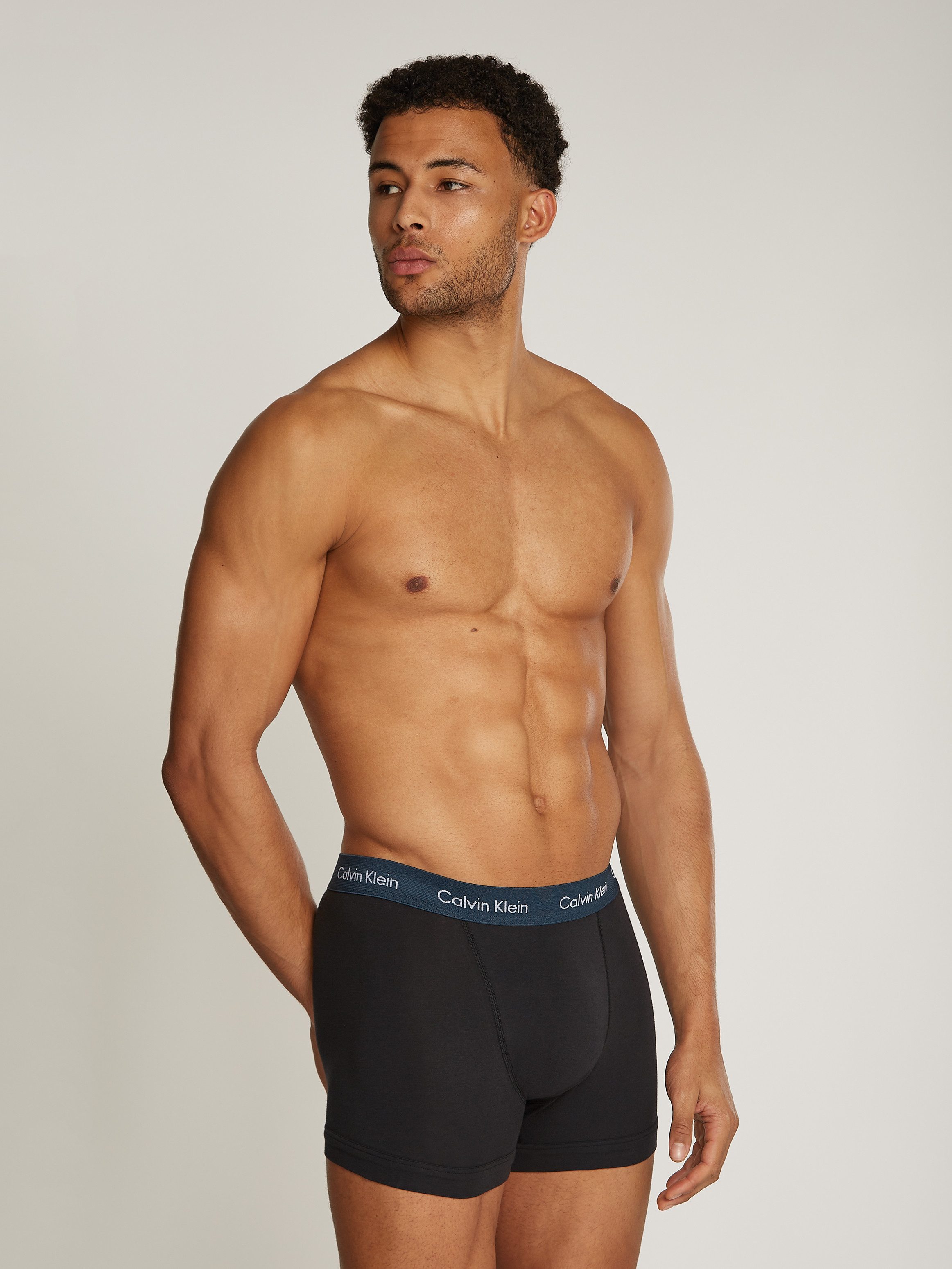 Calvin Klein Trunk 3PK met logo-elastische tailleband (3 stuks) (3 stuks)